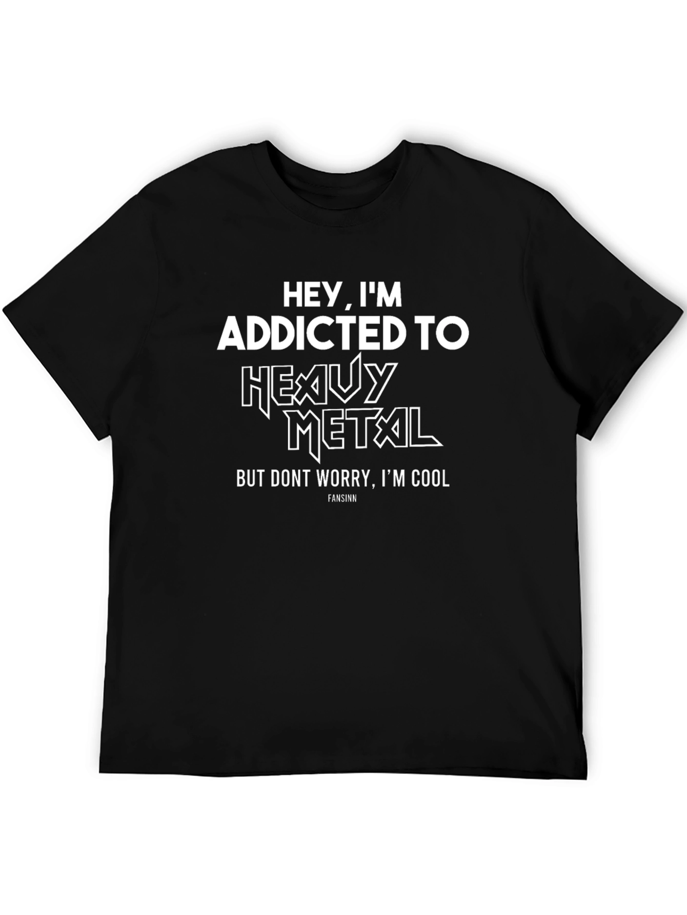 Addicted to Heavy Metal Black T-Shirt