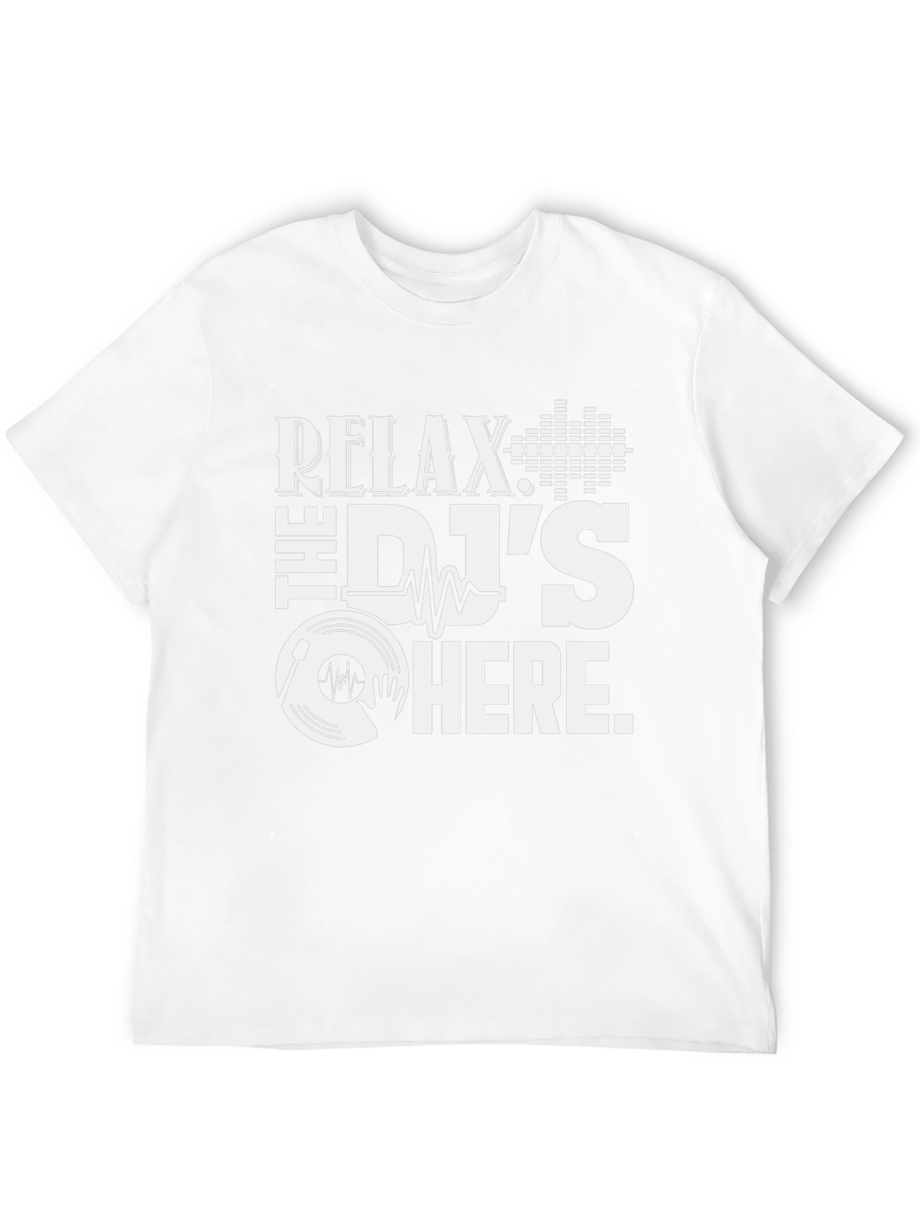 Relax The DJs Here Black T-Shirt