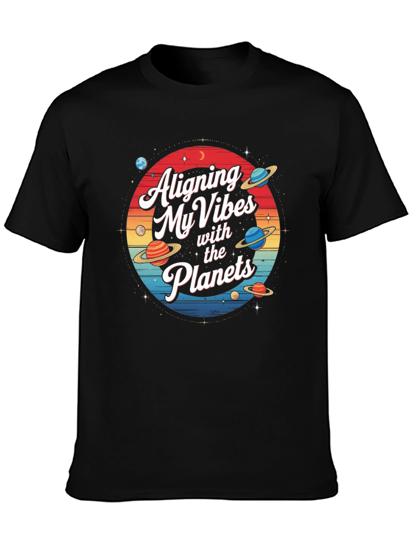 Aligning Vibes Planets Graphic Tee