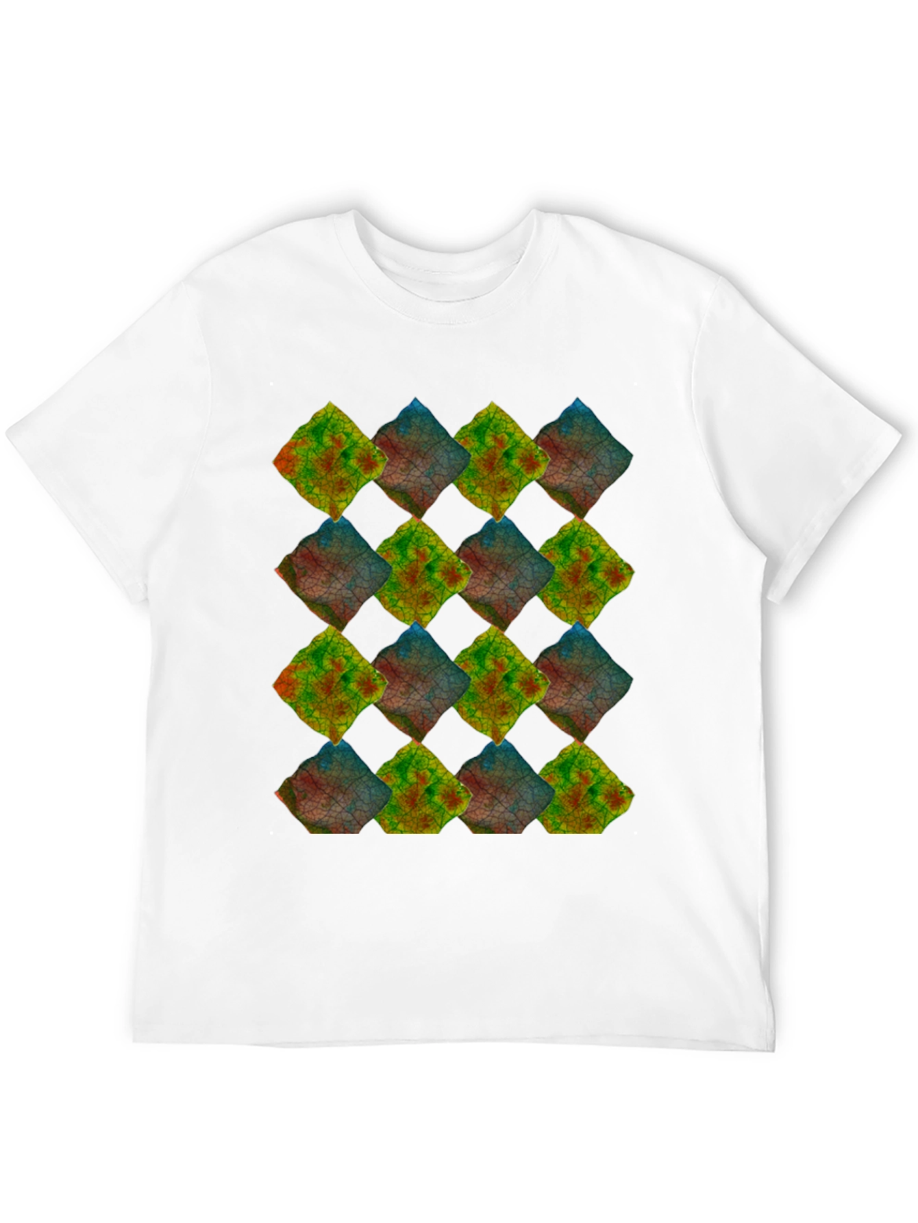 Abstract Mosaic Tee - Unique Graphic Print
