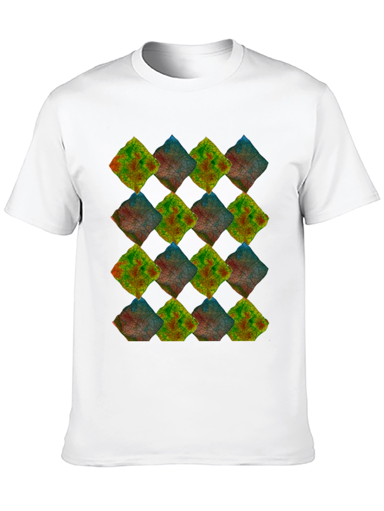 Abstract Mosaic Tee - Unique Graphic Print