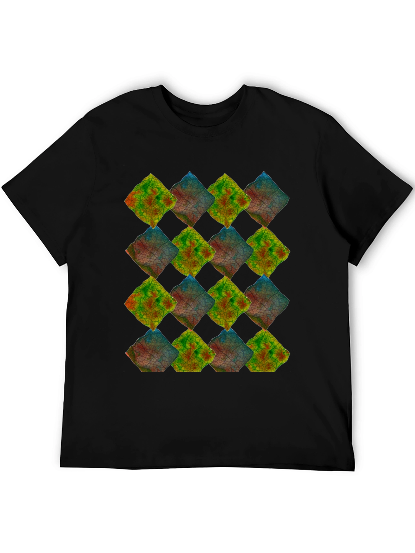 Abstract Mosaic Tee - Unique Graphic Print