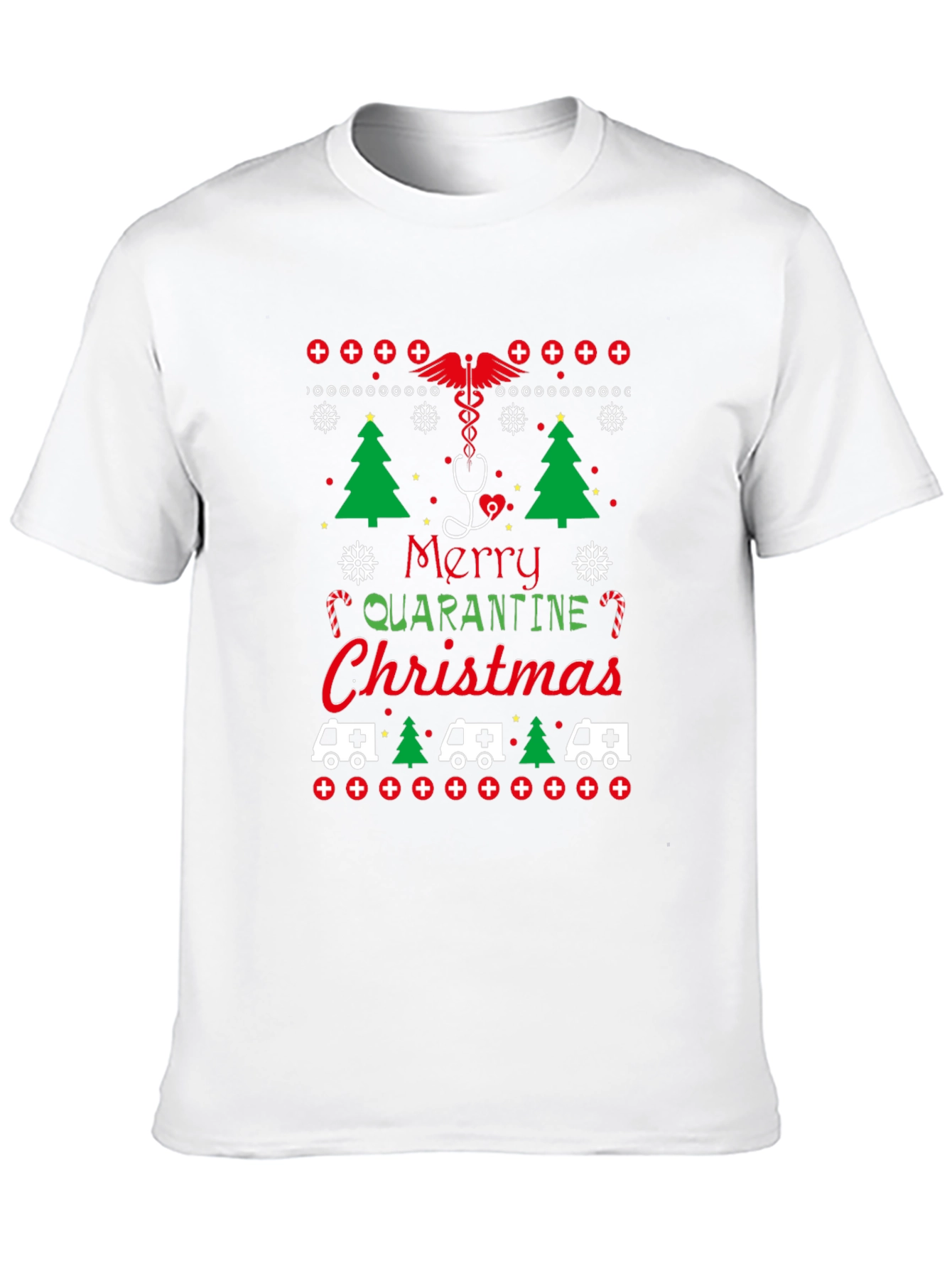 Merry Quarantine Christmas Graphic Tee