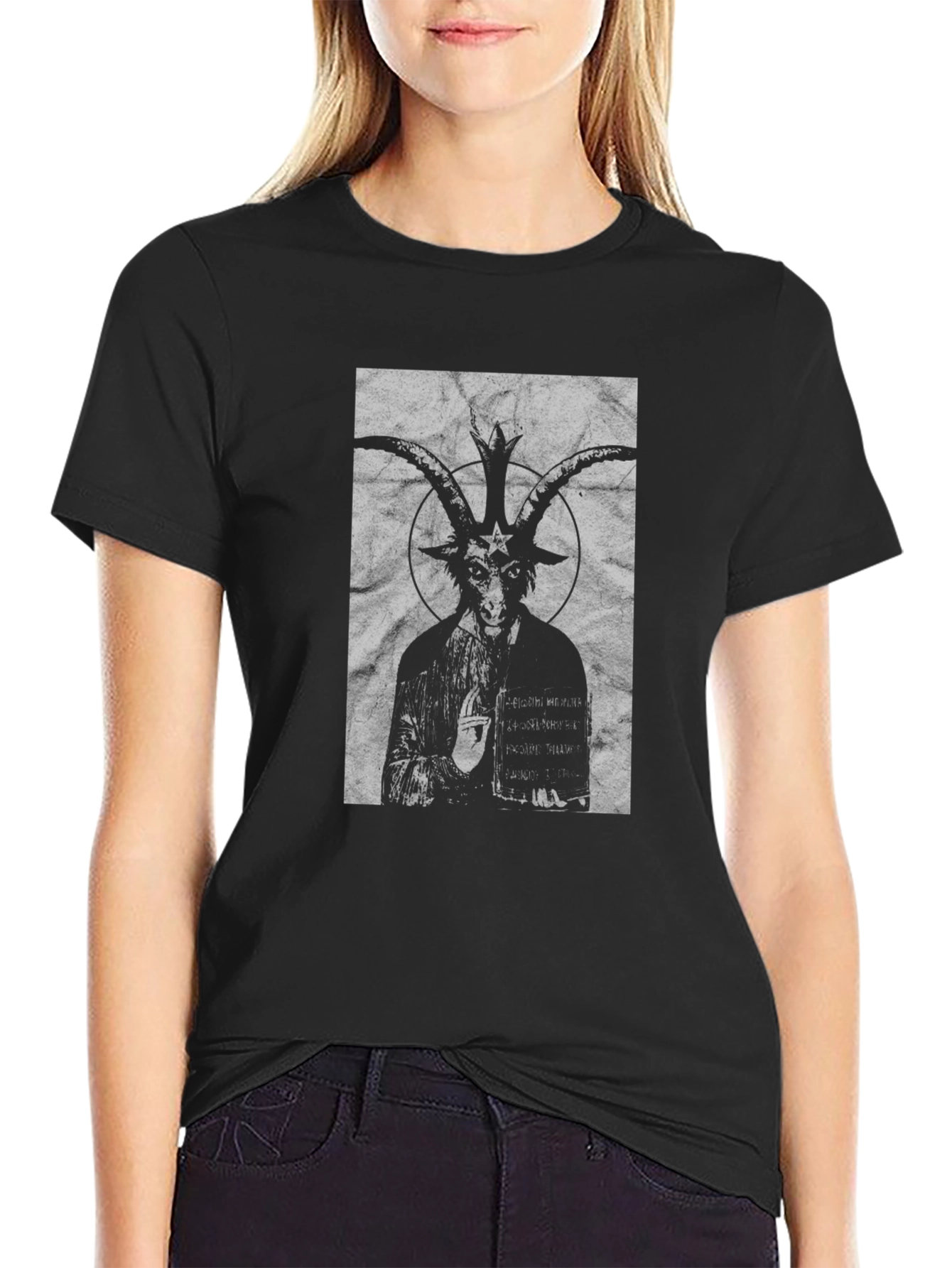 Baphomet Graphic Tee - Dark Occult Shirt