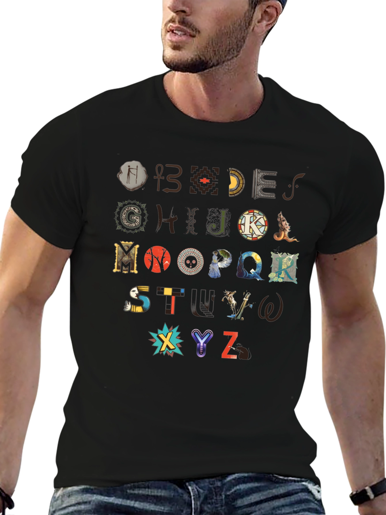 Artistic Alphabet T-Shirt