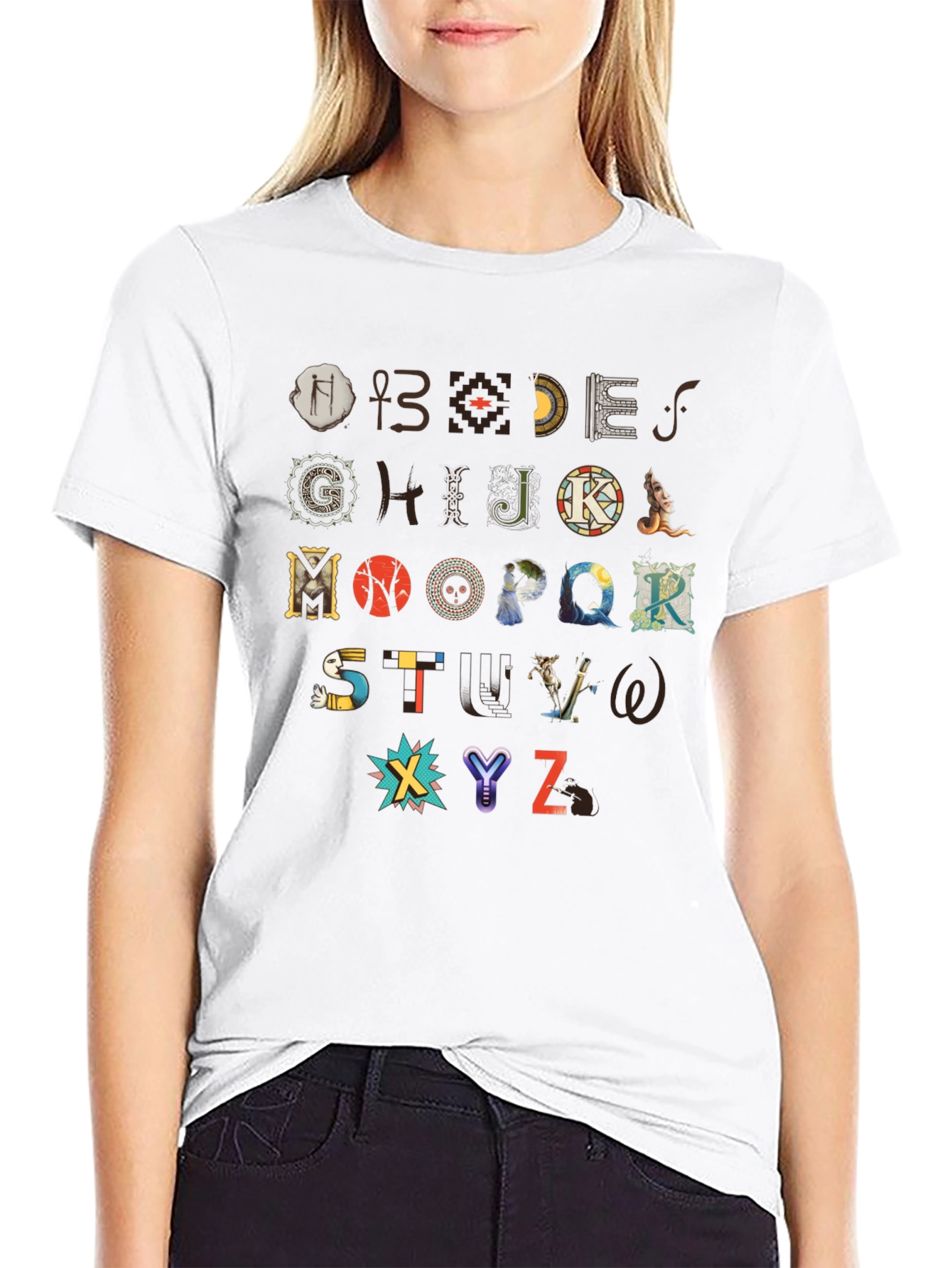 Artistic Alphabet T-Shirt