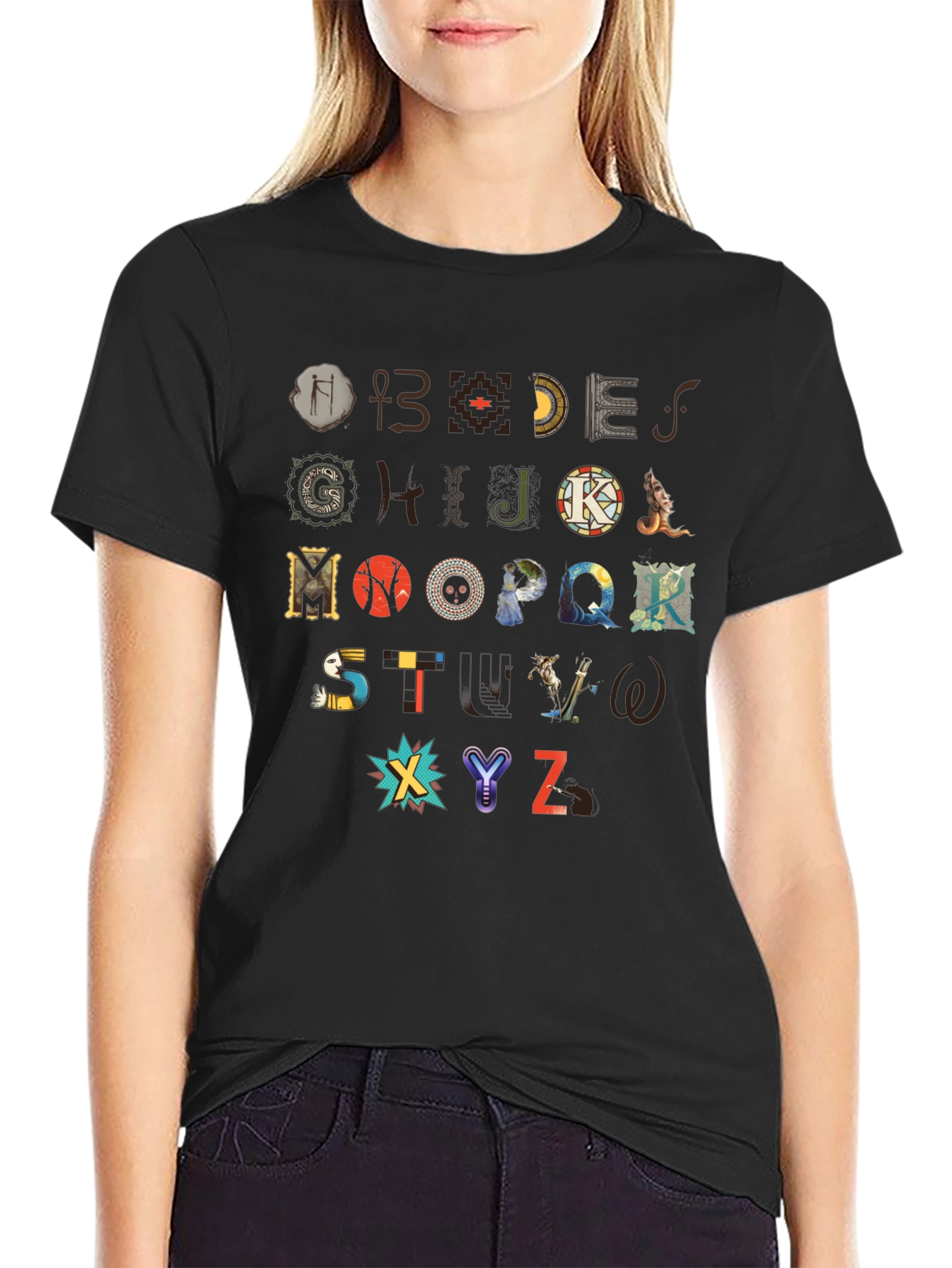 Artistic Alphabet T-Shirt