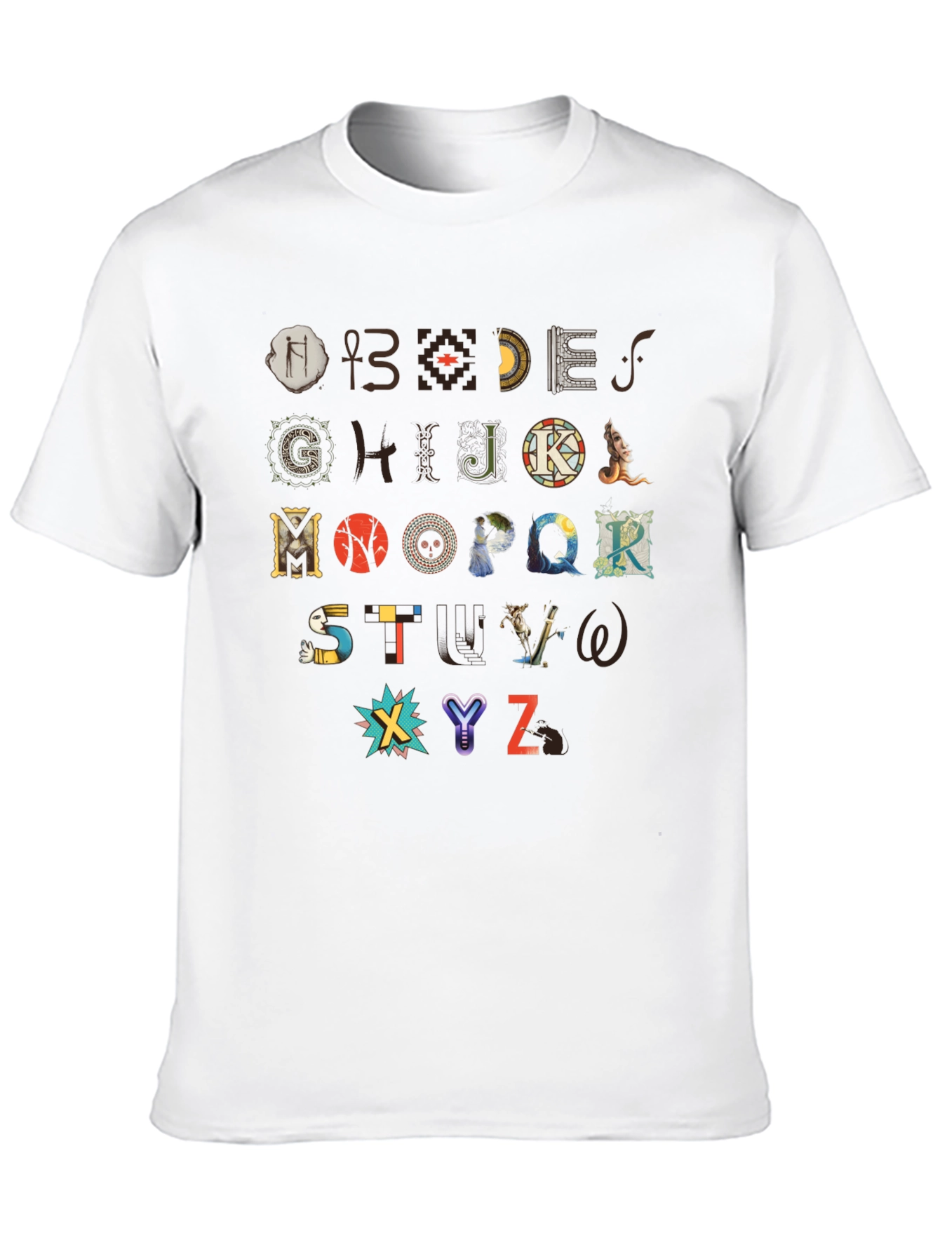 Artistic Alphabet T-Shirt