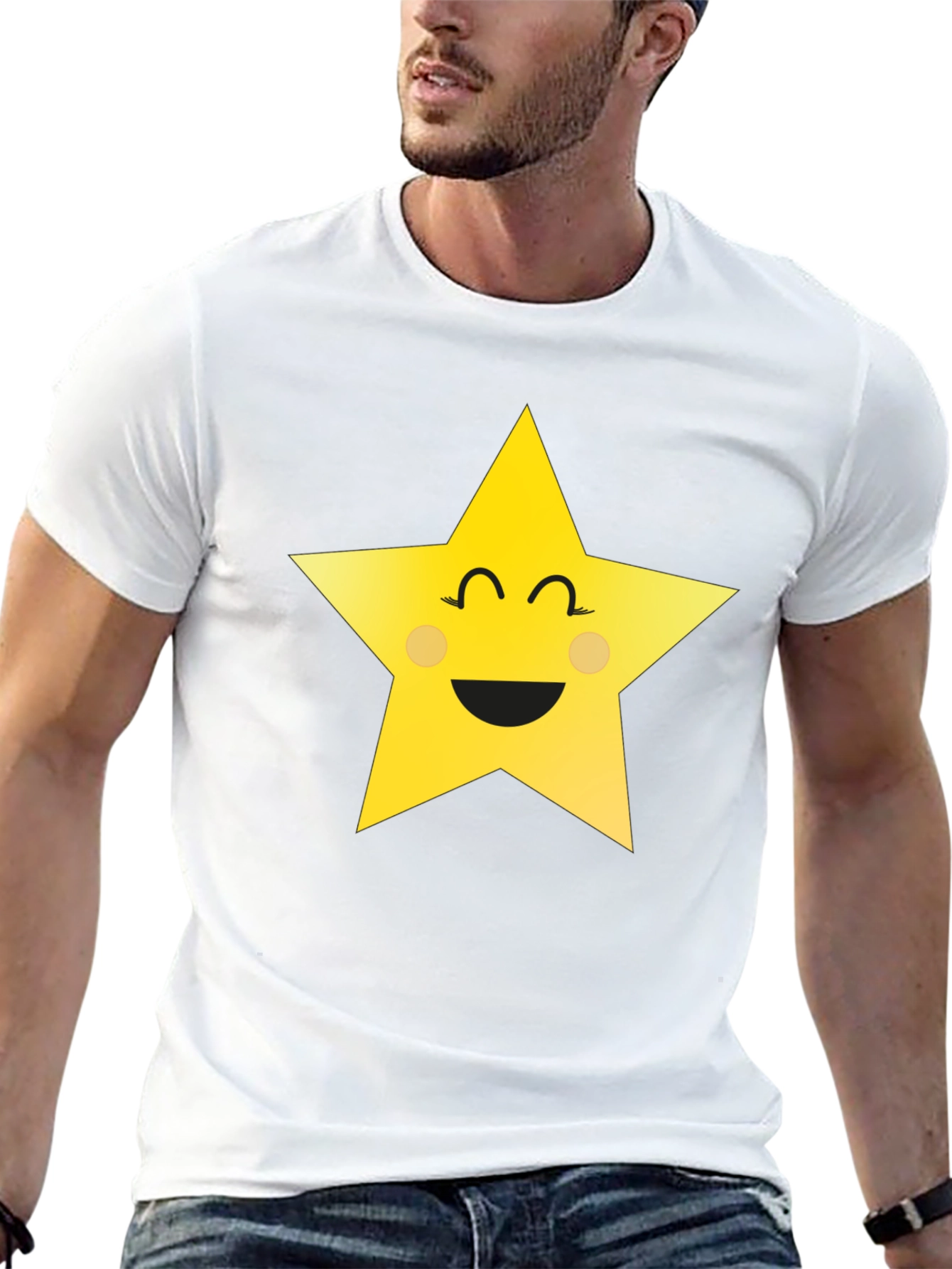 Smiling Star Graphic T-Shirt