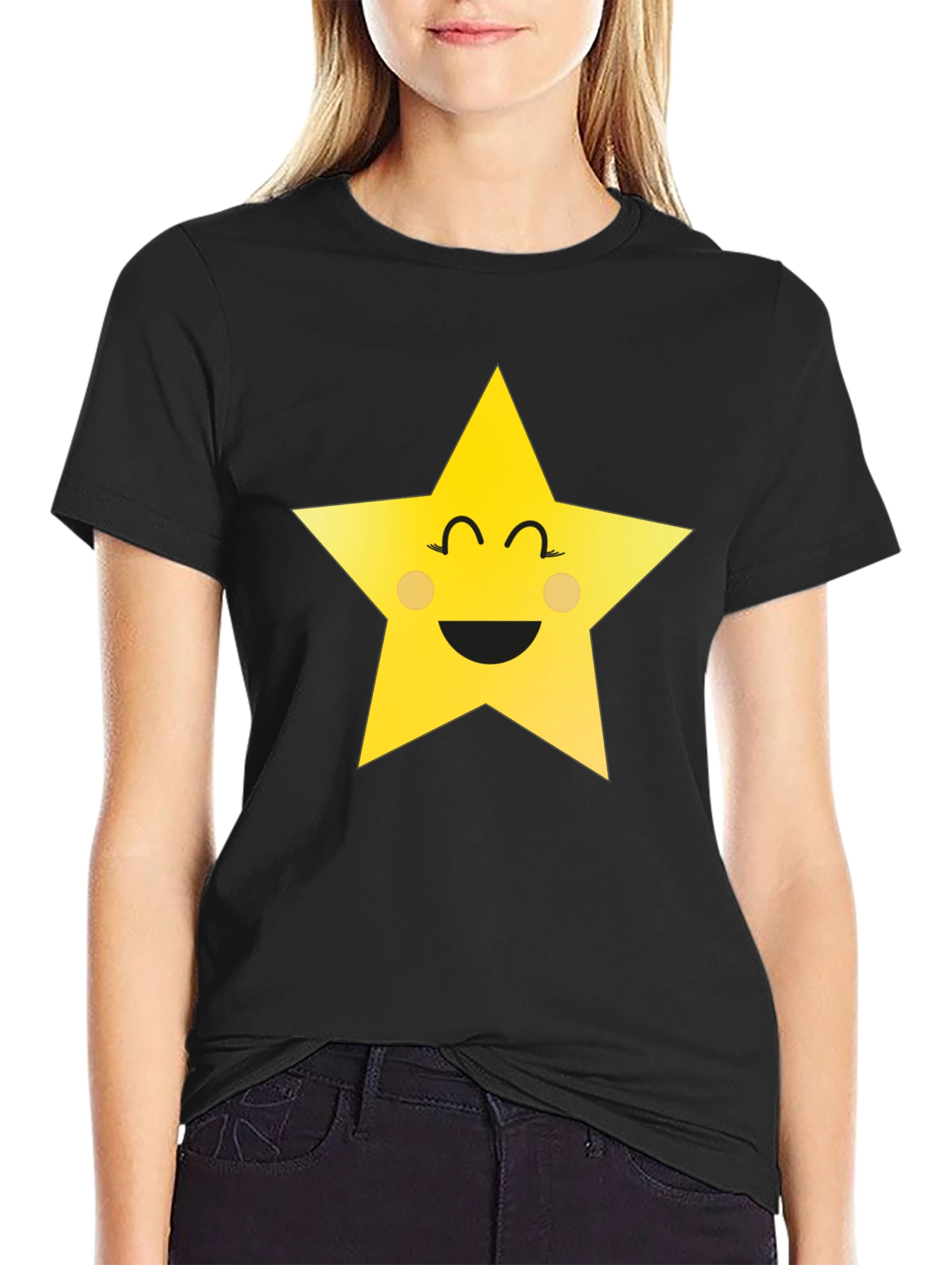 Smiling Star Graphic T-Shirt