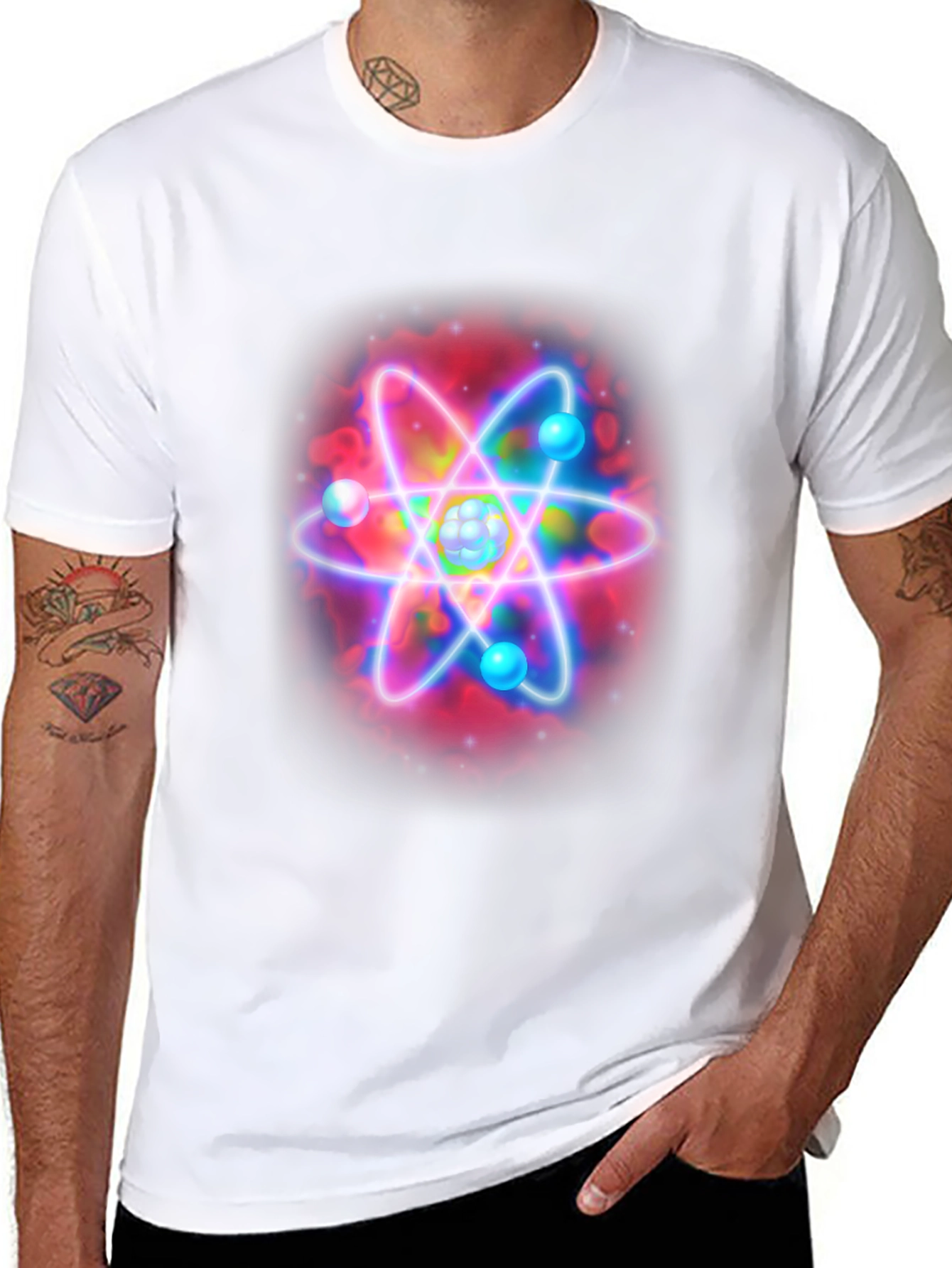 Atom Graphic T-Shirt - Science Design