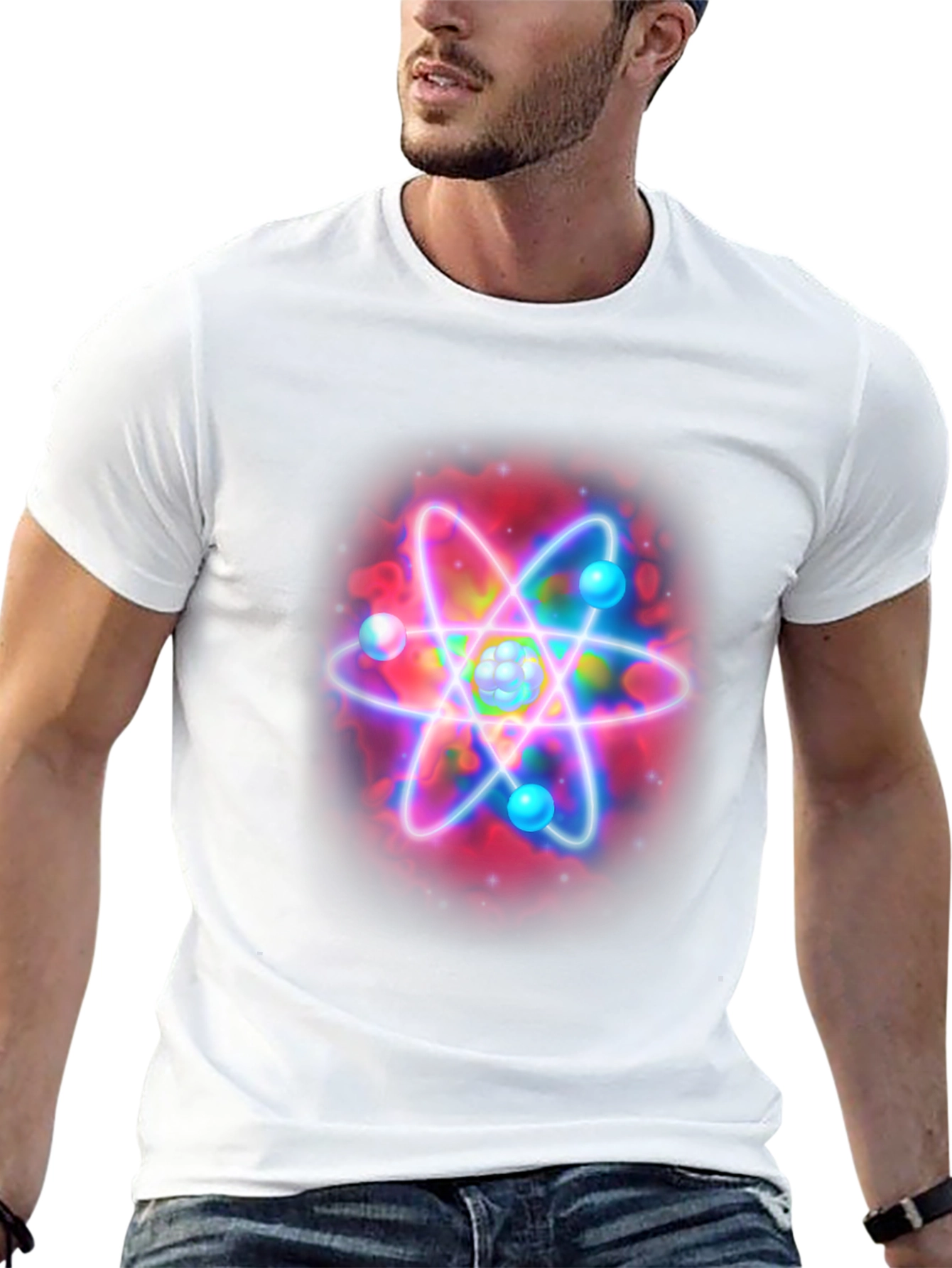 Atom Graphic T-Shirt - Science Design