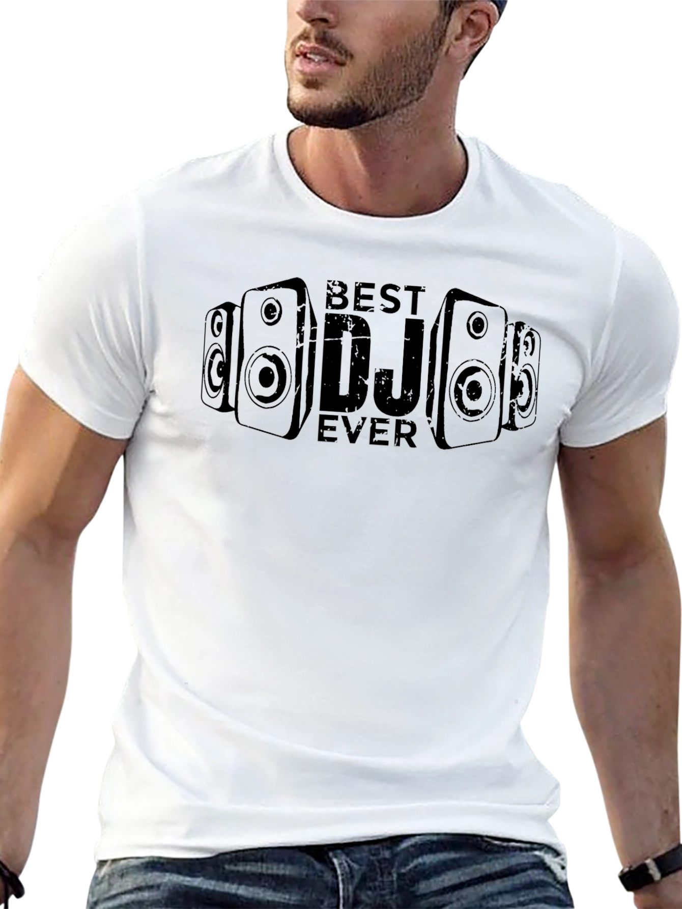 Best DJ Ever Black Graphic T-Shirt