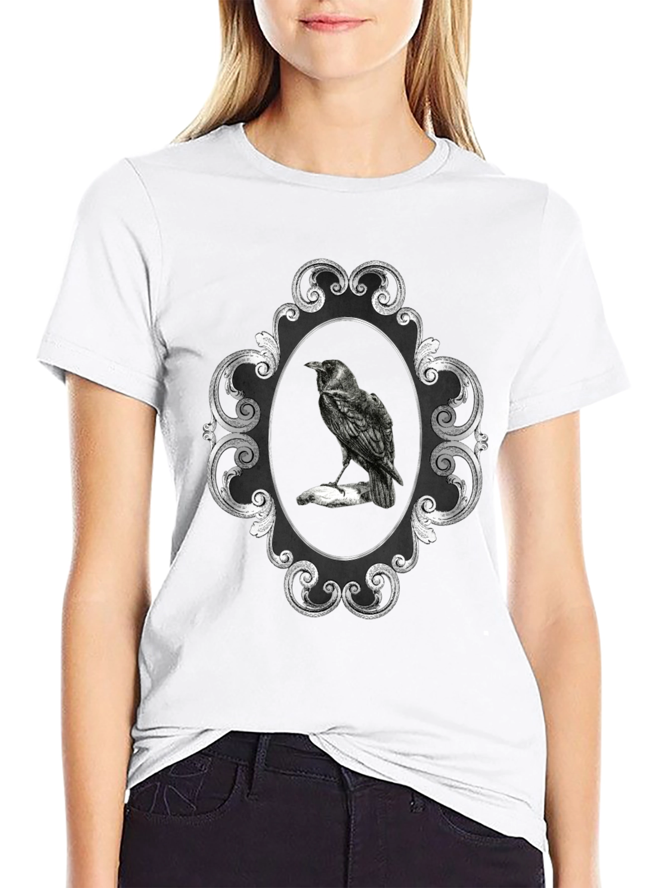 Raven Framed Black T-Shirt