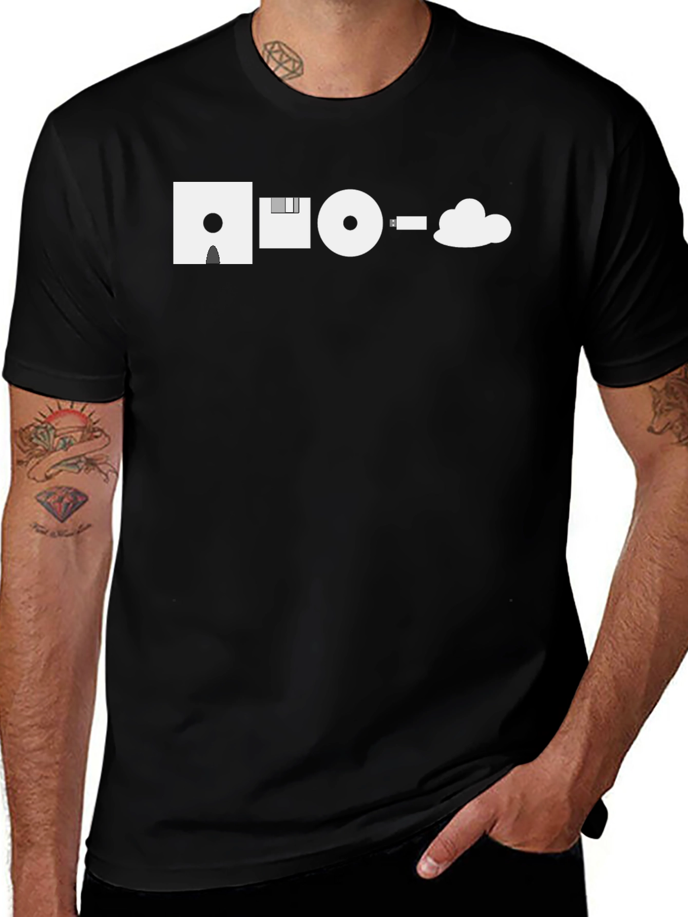 Evolution of Storage Black T-Shirt
