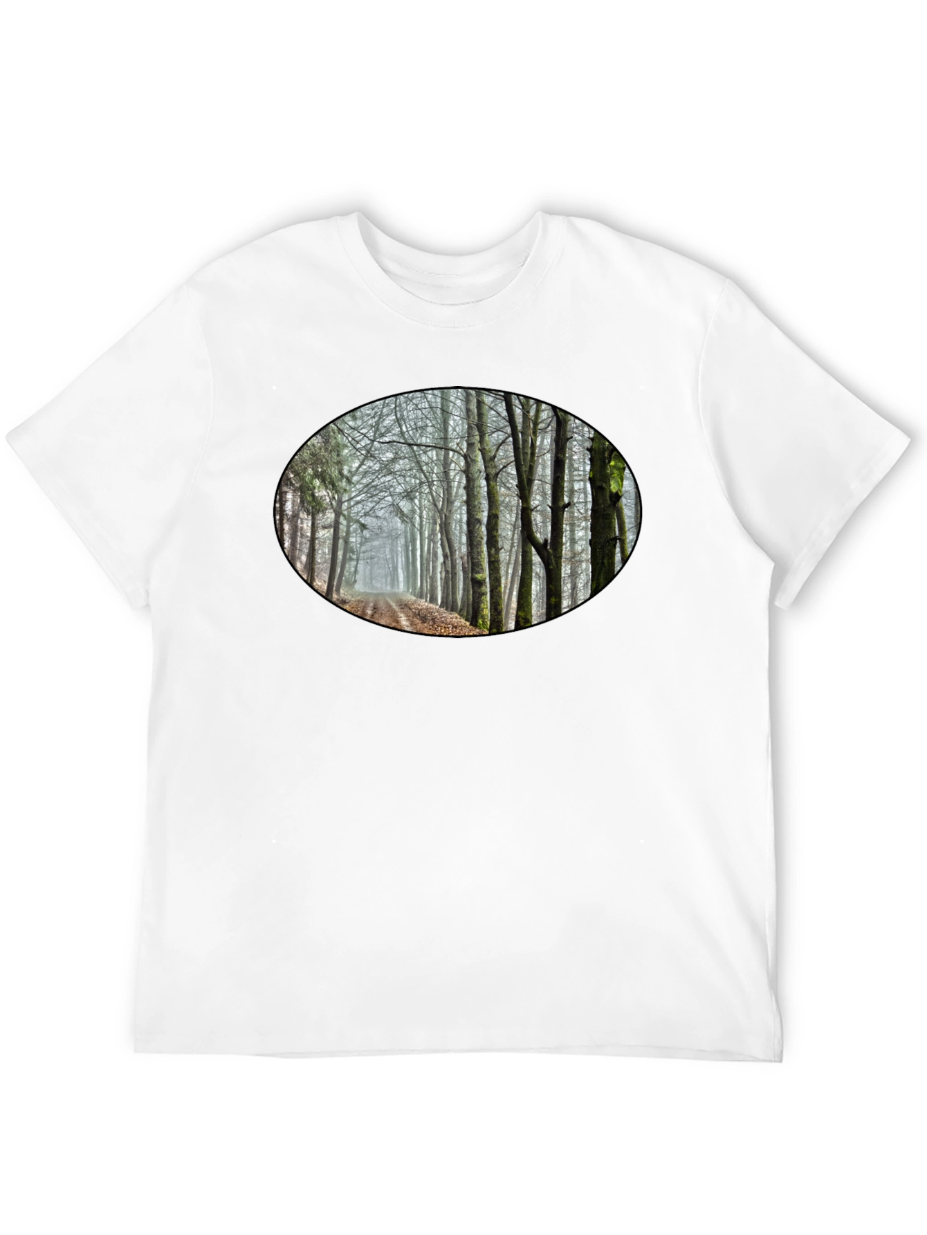 Nature Trail Graphic Tee - Black Cotton Blend