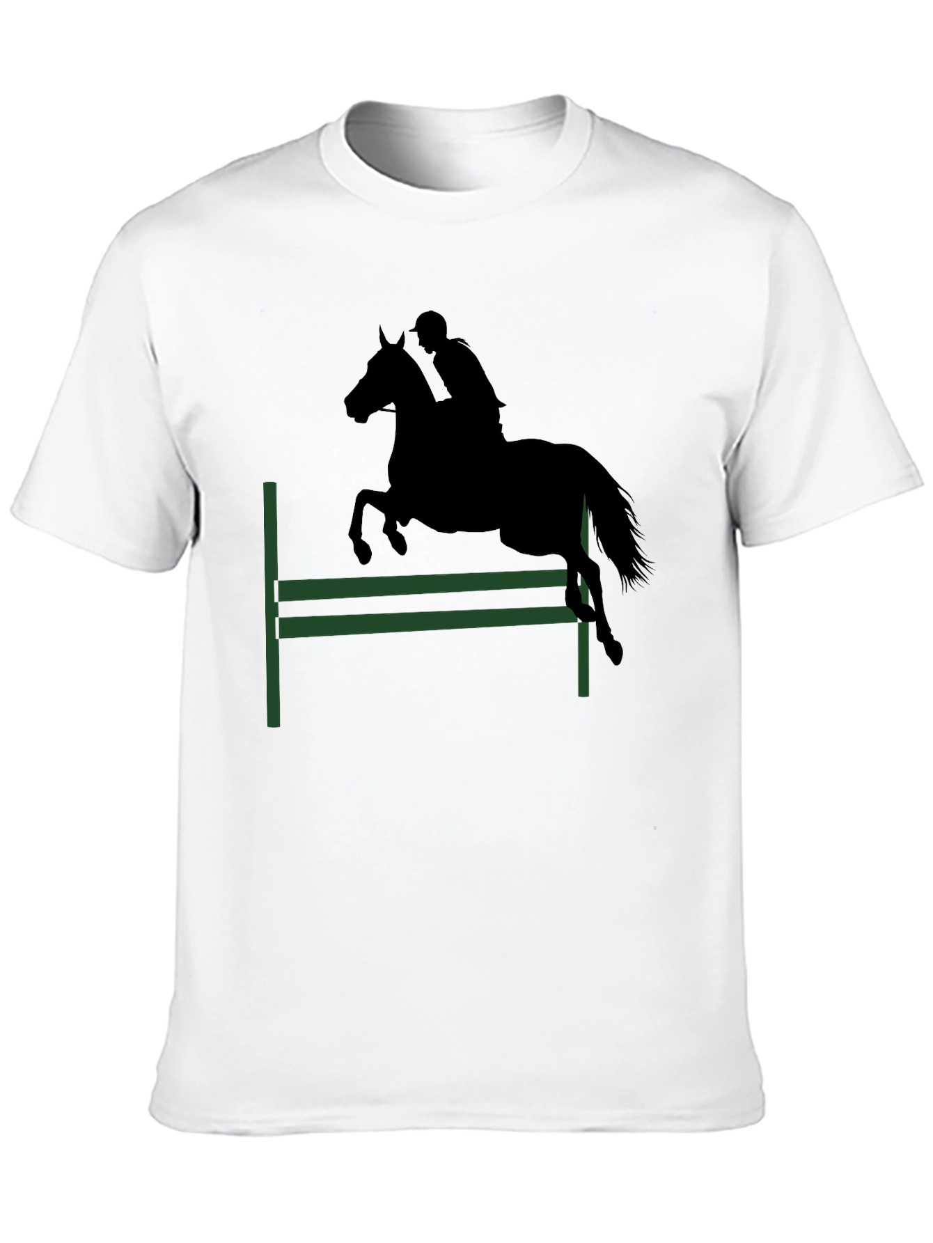 Equestrian T-Shirt: Horse Jumping Design
