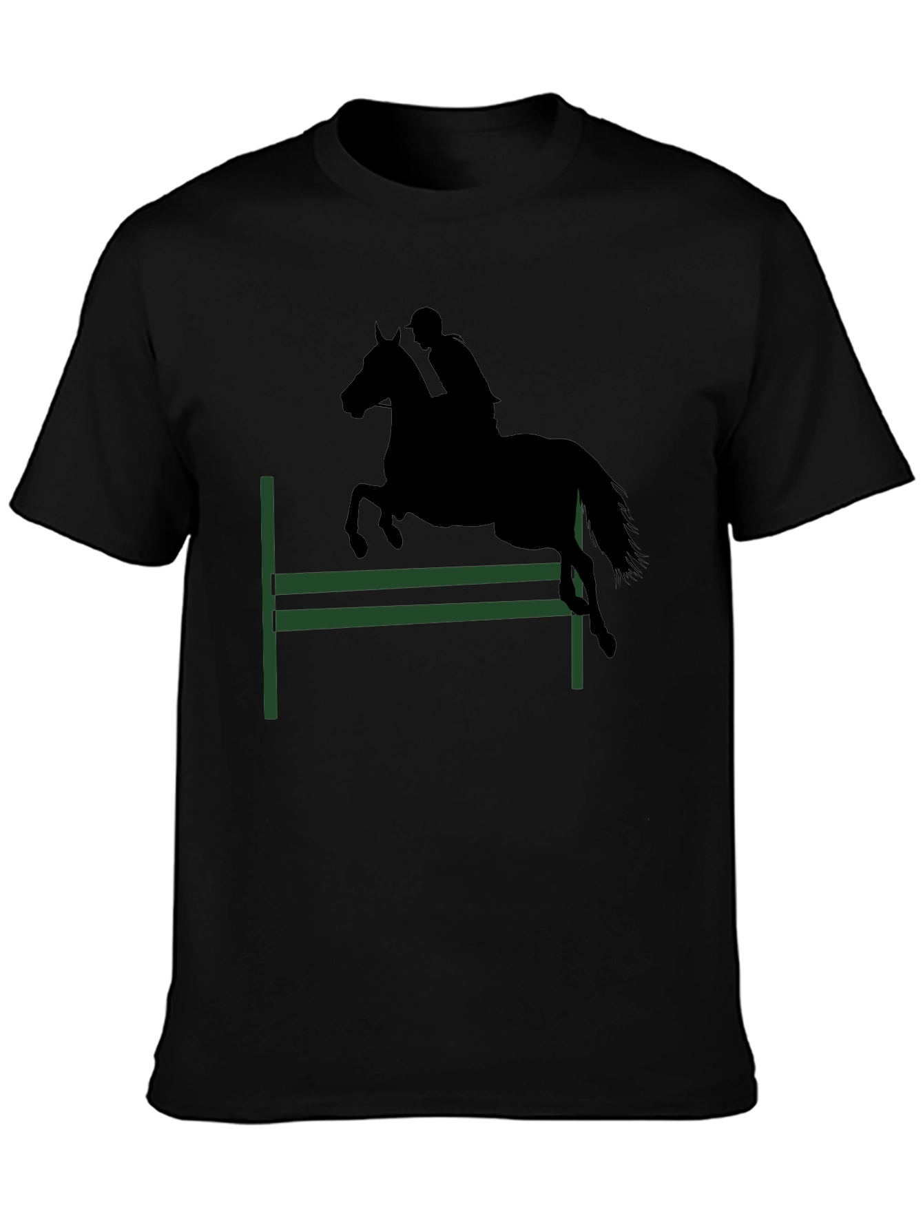 Equestrian T-Shirt: Horse Jumping Design