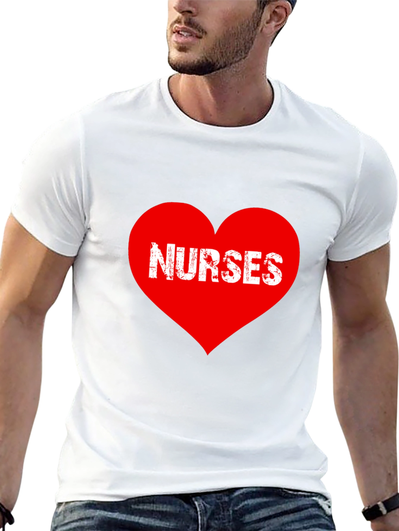 Nurses Heart Graphic T-Shirt