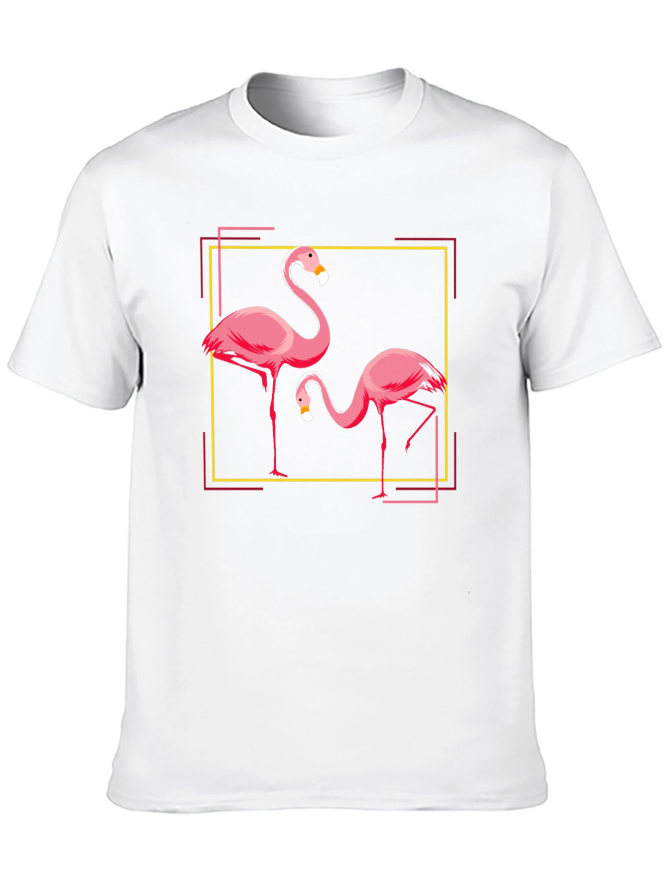 Flamingo Graphic Tee - Black Cotton Blend