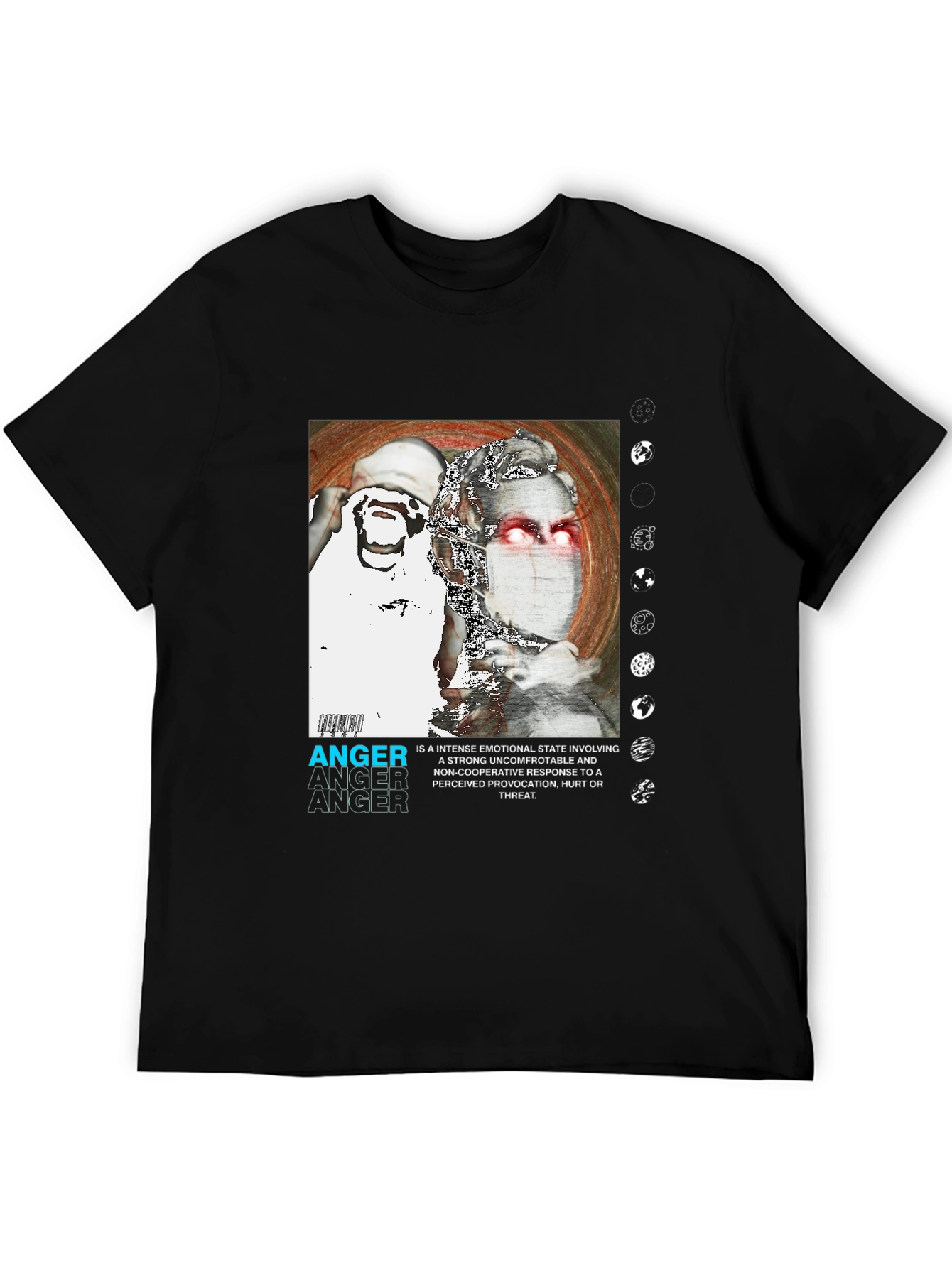 Anger Graphic Print T-Shirt - Modern Streetwear