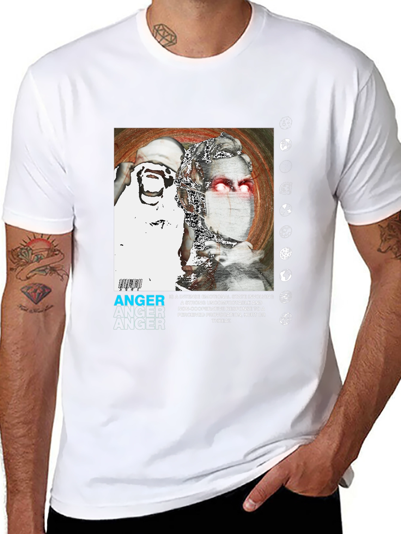 Anger Graphic Print T-Shirt - Modern Streetwear