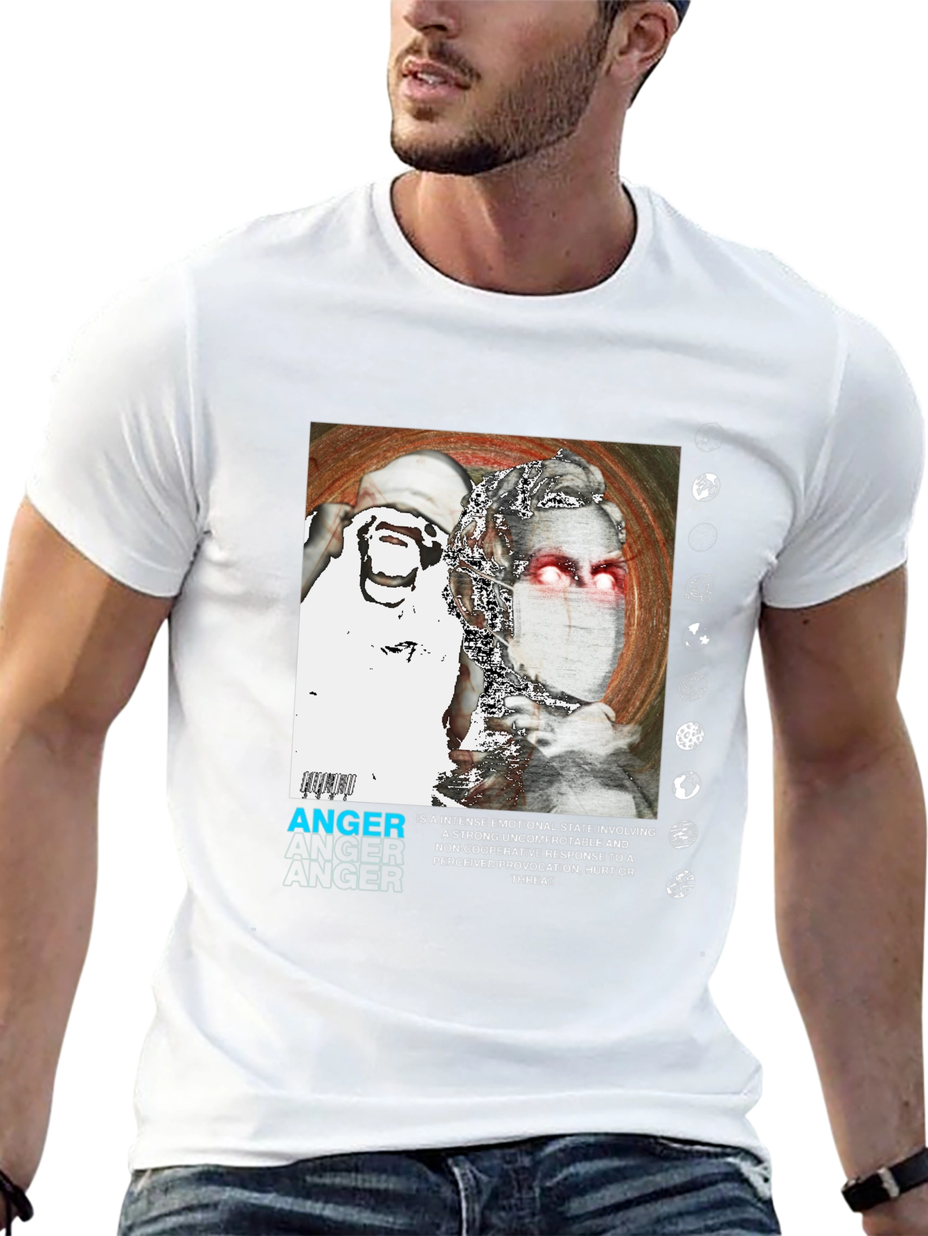 Anger Graphic Print T-Shirt - Modern Streetwear