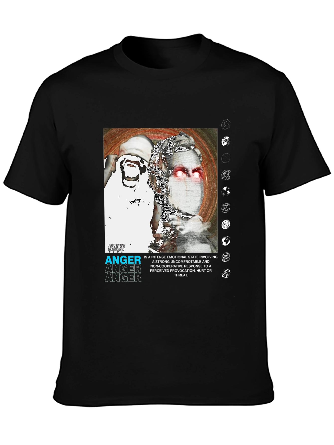Anger Graphic Print T-Shirt - Modern Streetwear