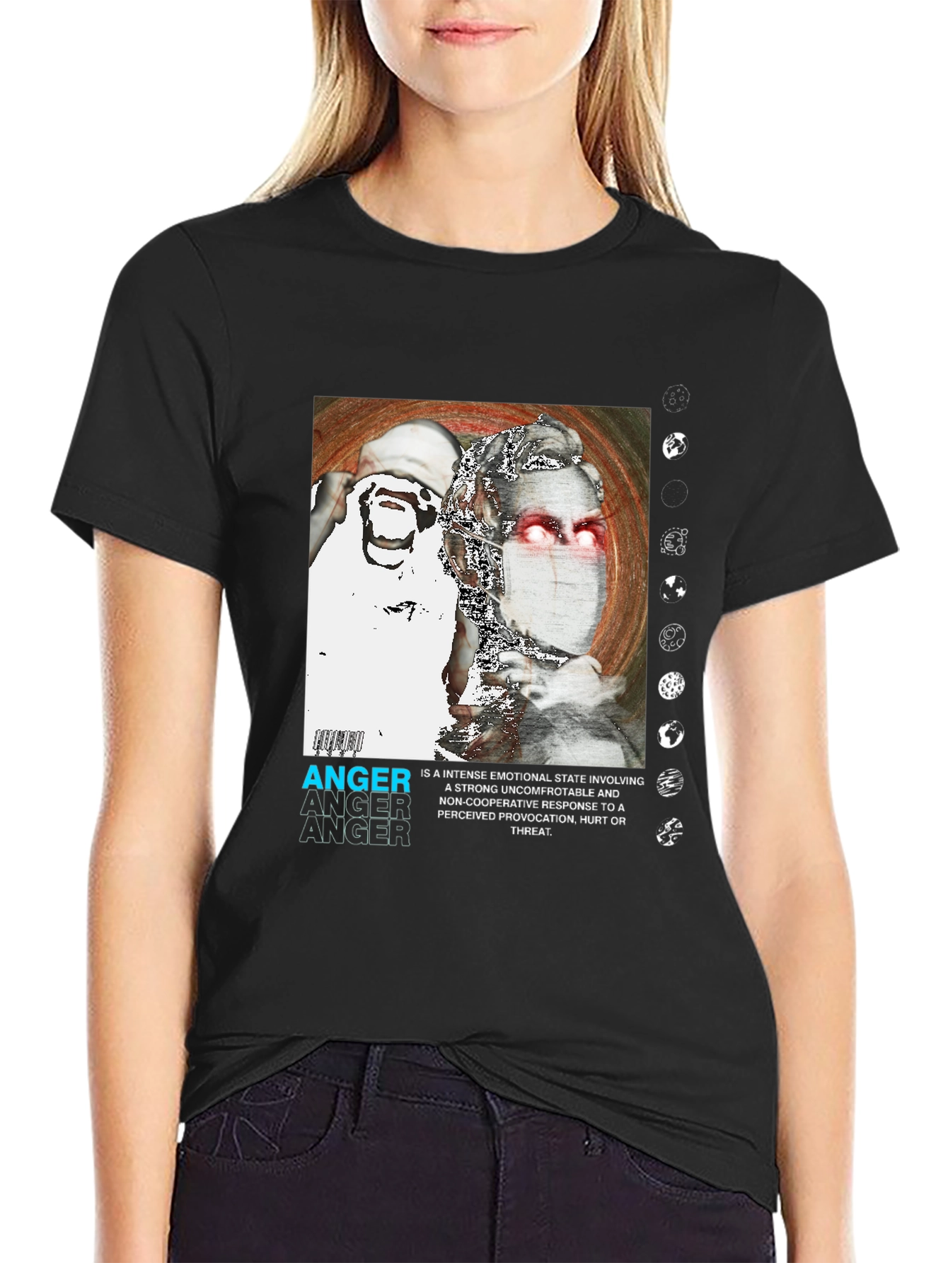 Anger Graphic Print T-Shirt - Modern Streetwear