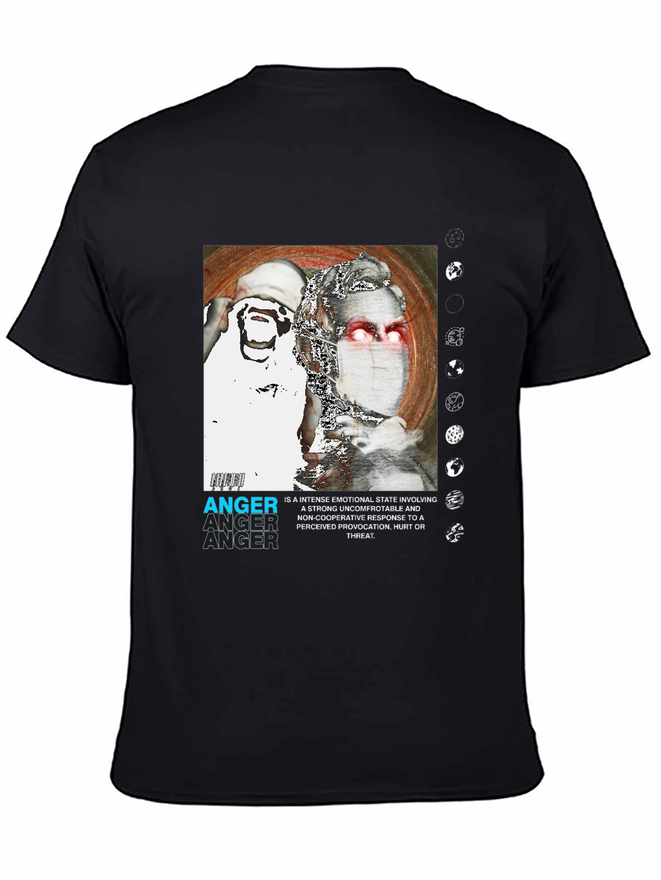 Anger Graphic Print T-Shirt - Modern Streetwear