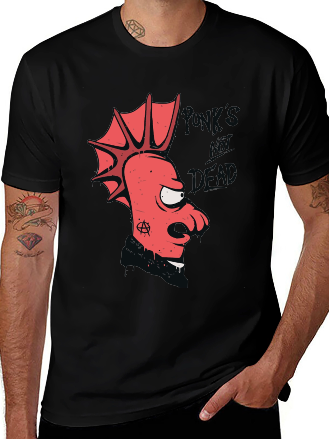 Futurama Zoidberg Punk Rocker Graphic T-Shirt
