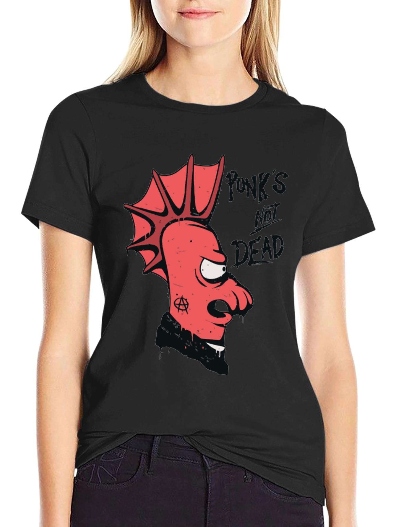 Futurama Zoidberg Punk Rocker Graphic T-Shirt