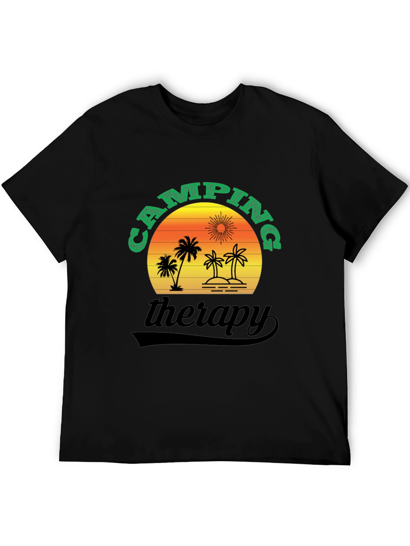 Camping Therapy T-Shirt - Nature Adventure Tee
