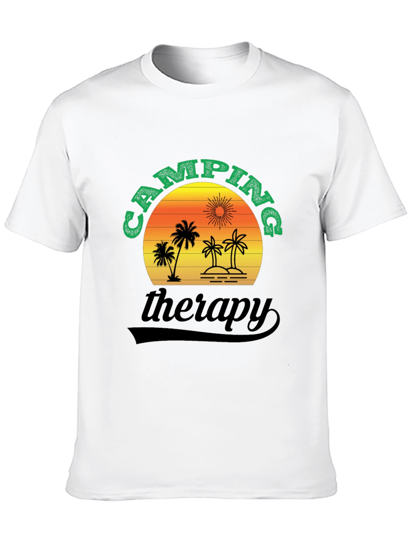 Camping Therapy T-Shirt - Nature Adventure Tee