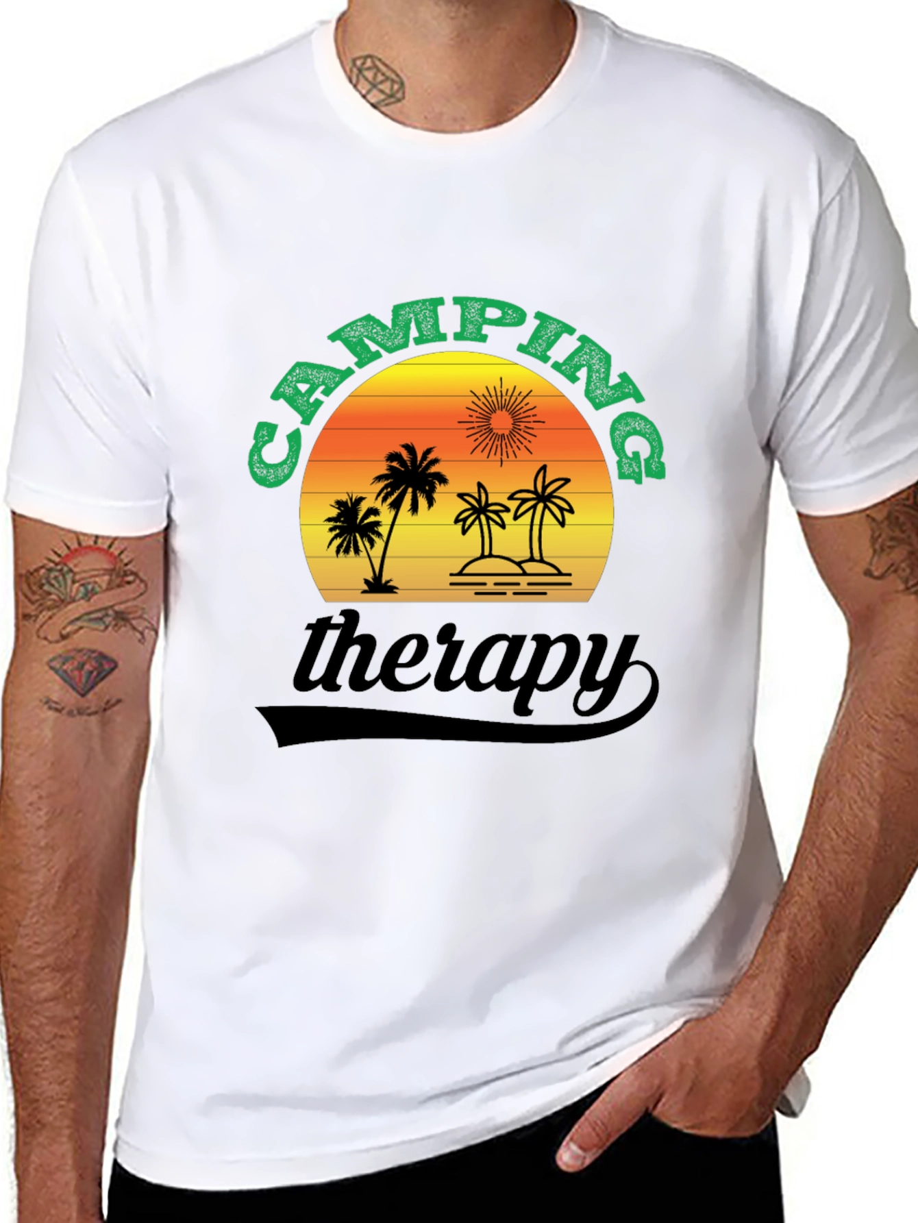 Camping Therapy T-Shirt - Nature Adventure Tee