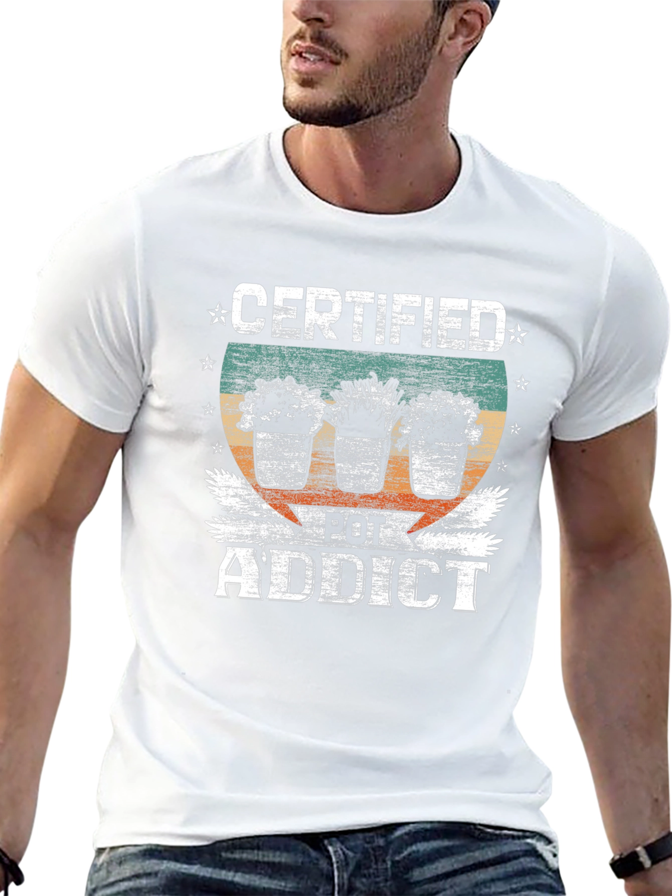 Certified Pot Addict Graphic T-Shirt