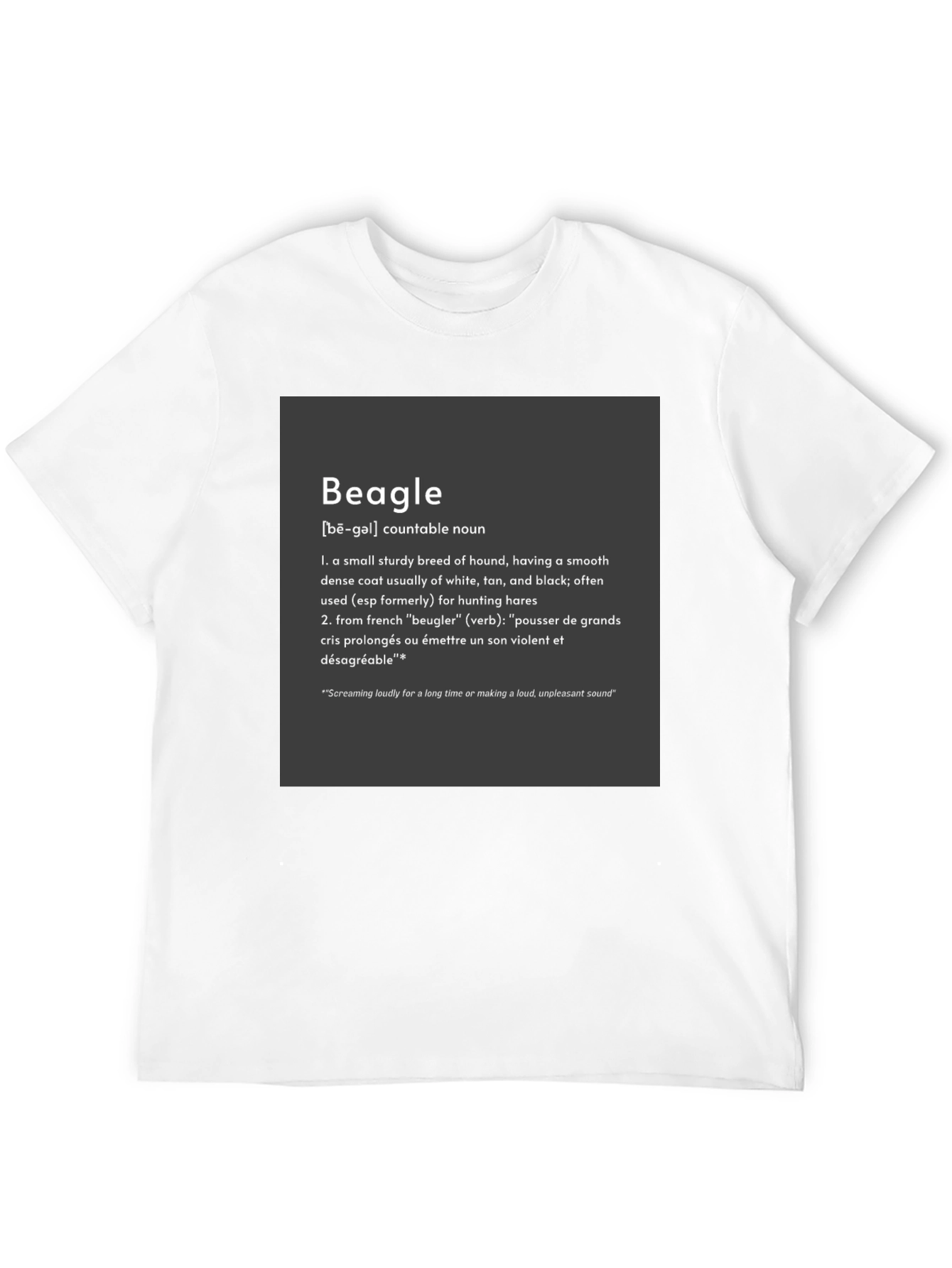 Beagle Definition Graphic Tee - Dog Lover Apparel