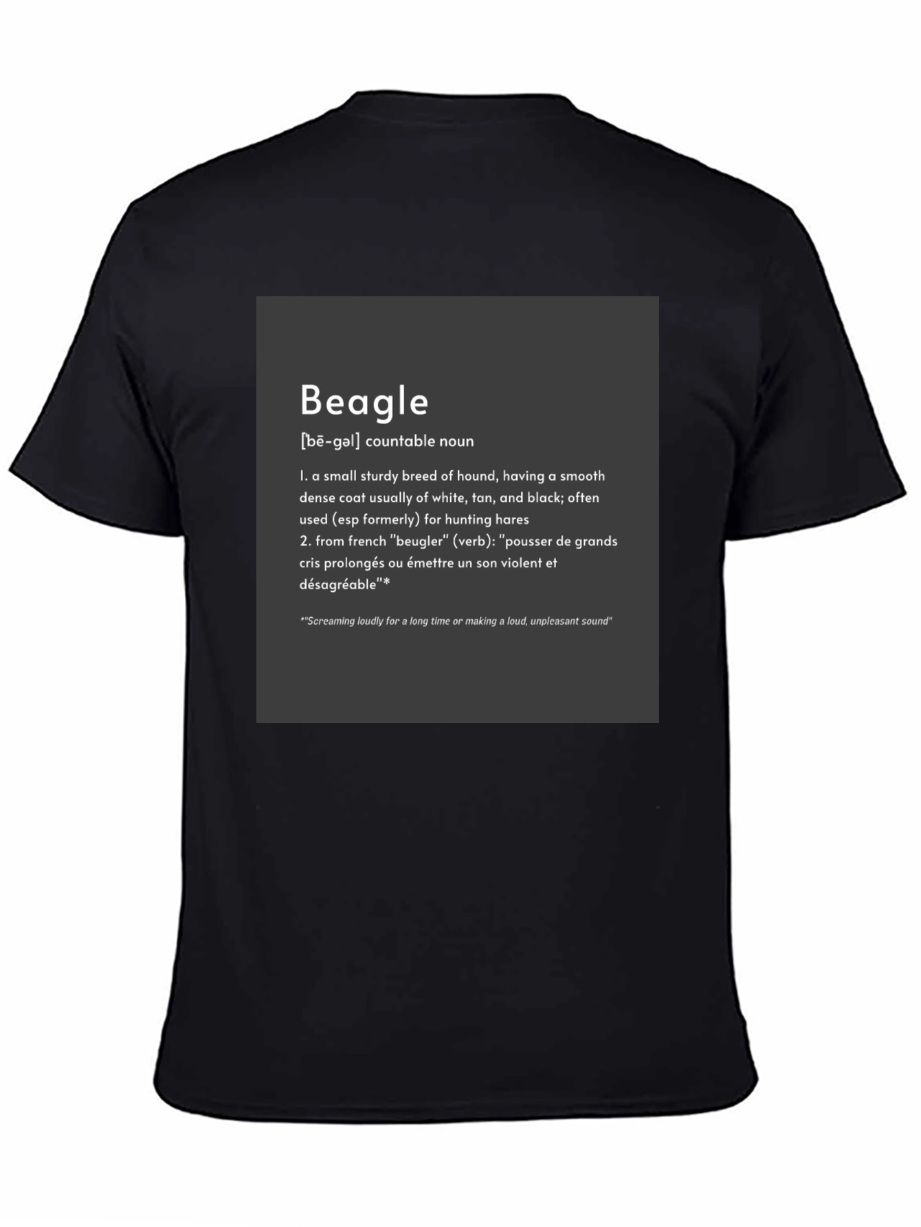 Beagle Definition Graphic Tee - Dog Lover Apparel