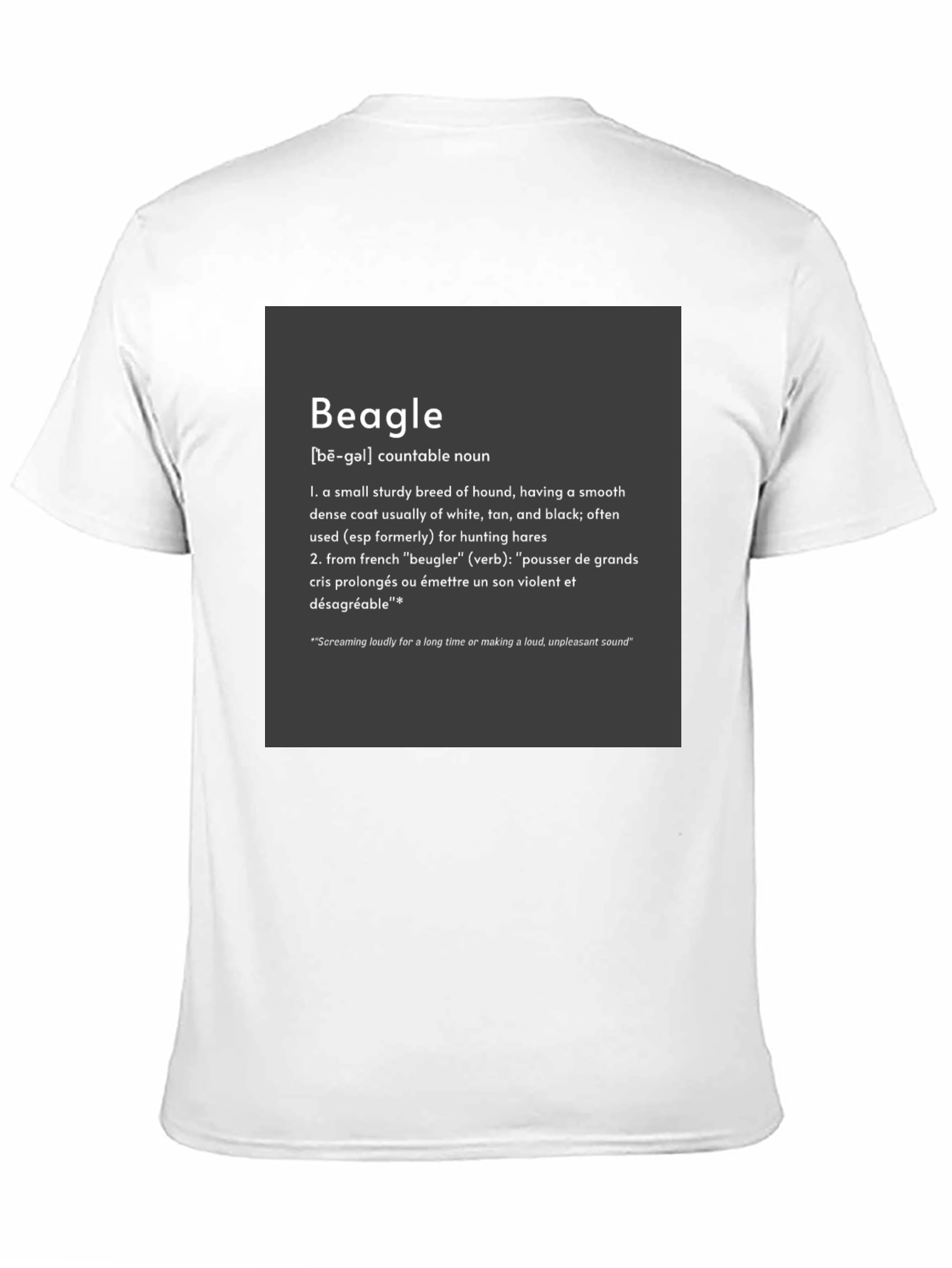 Beagle Definition Graphic Tee - Dog Lover Apparel