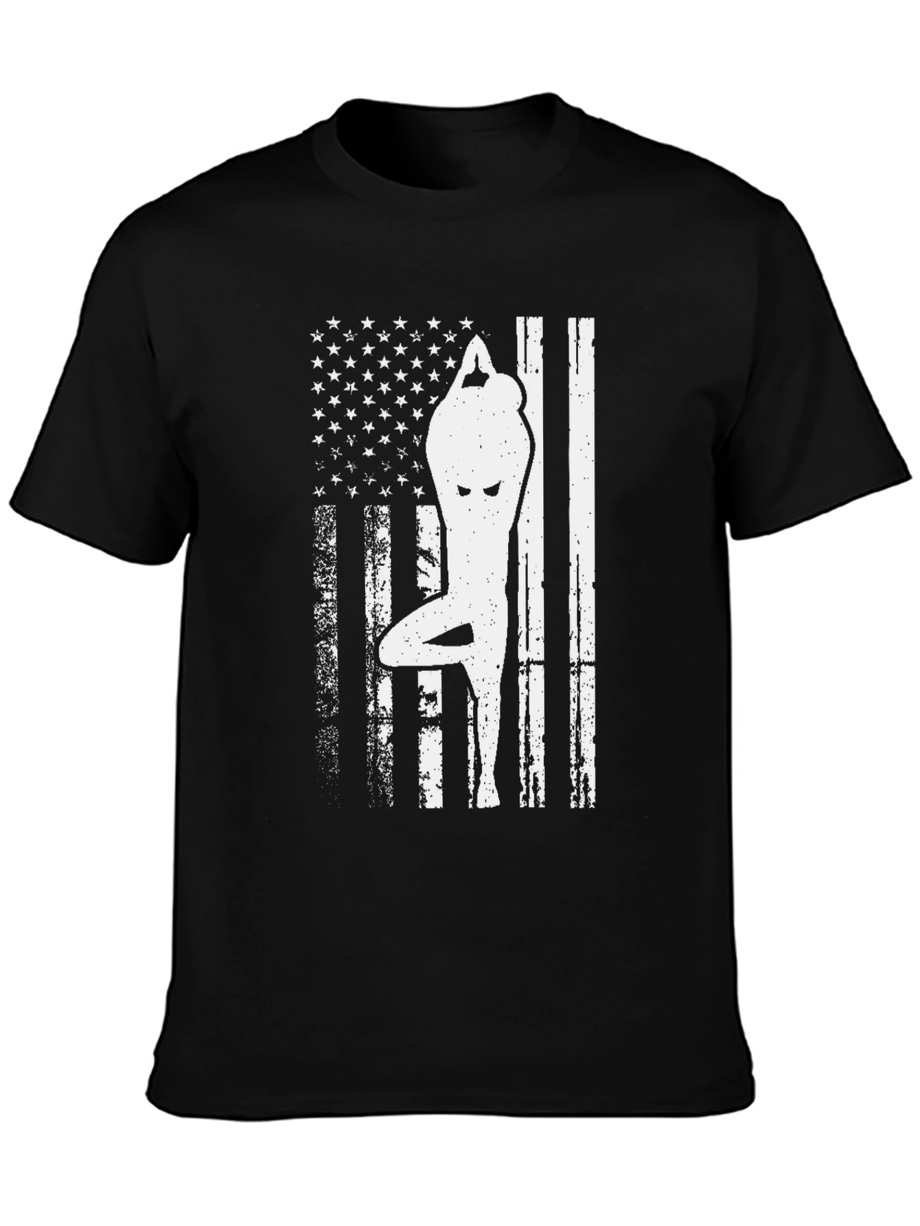 Yoga American Flag T-Shirt