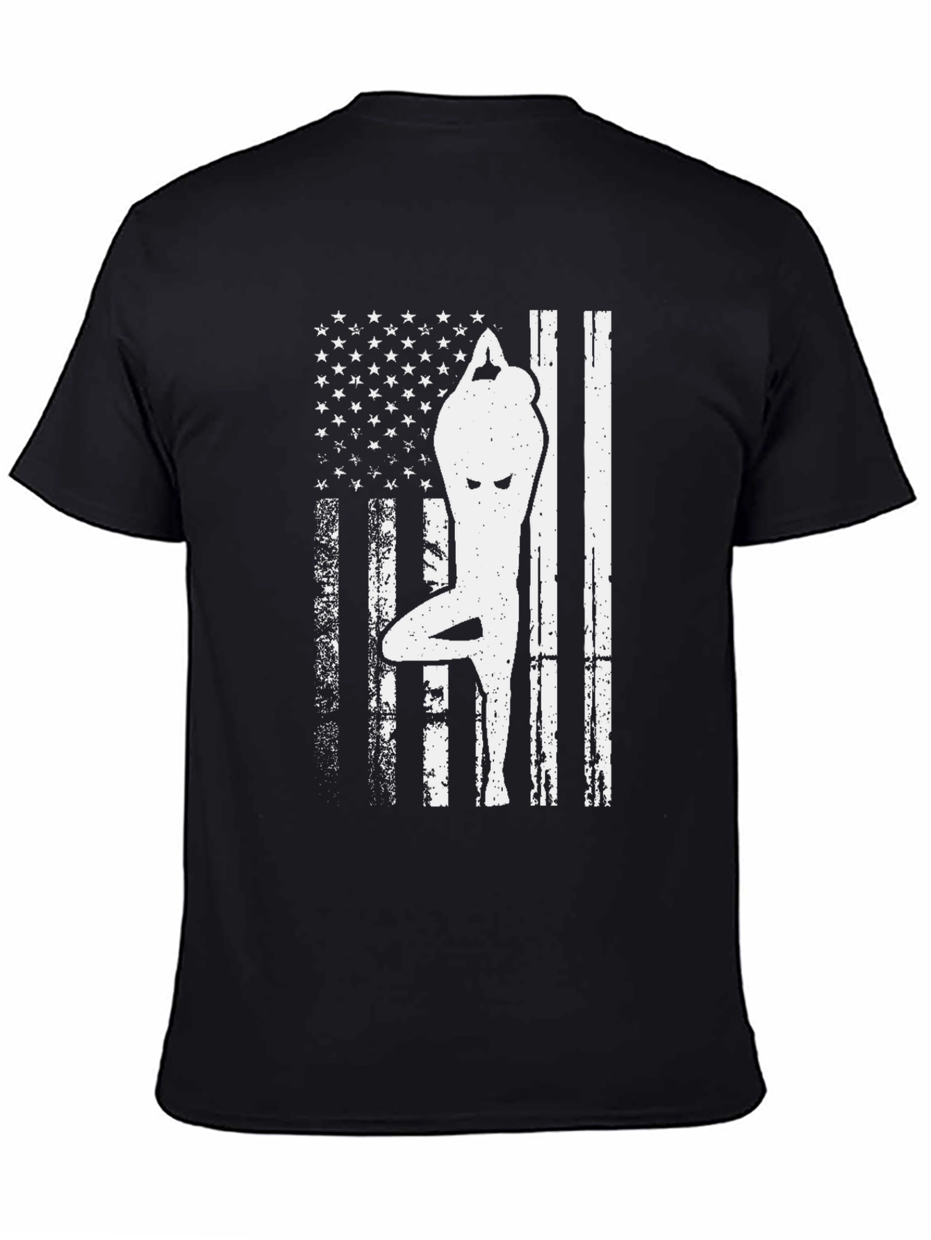 Yoga American Flag T-Shirt