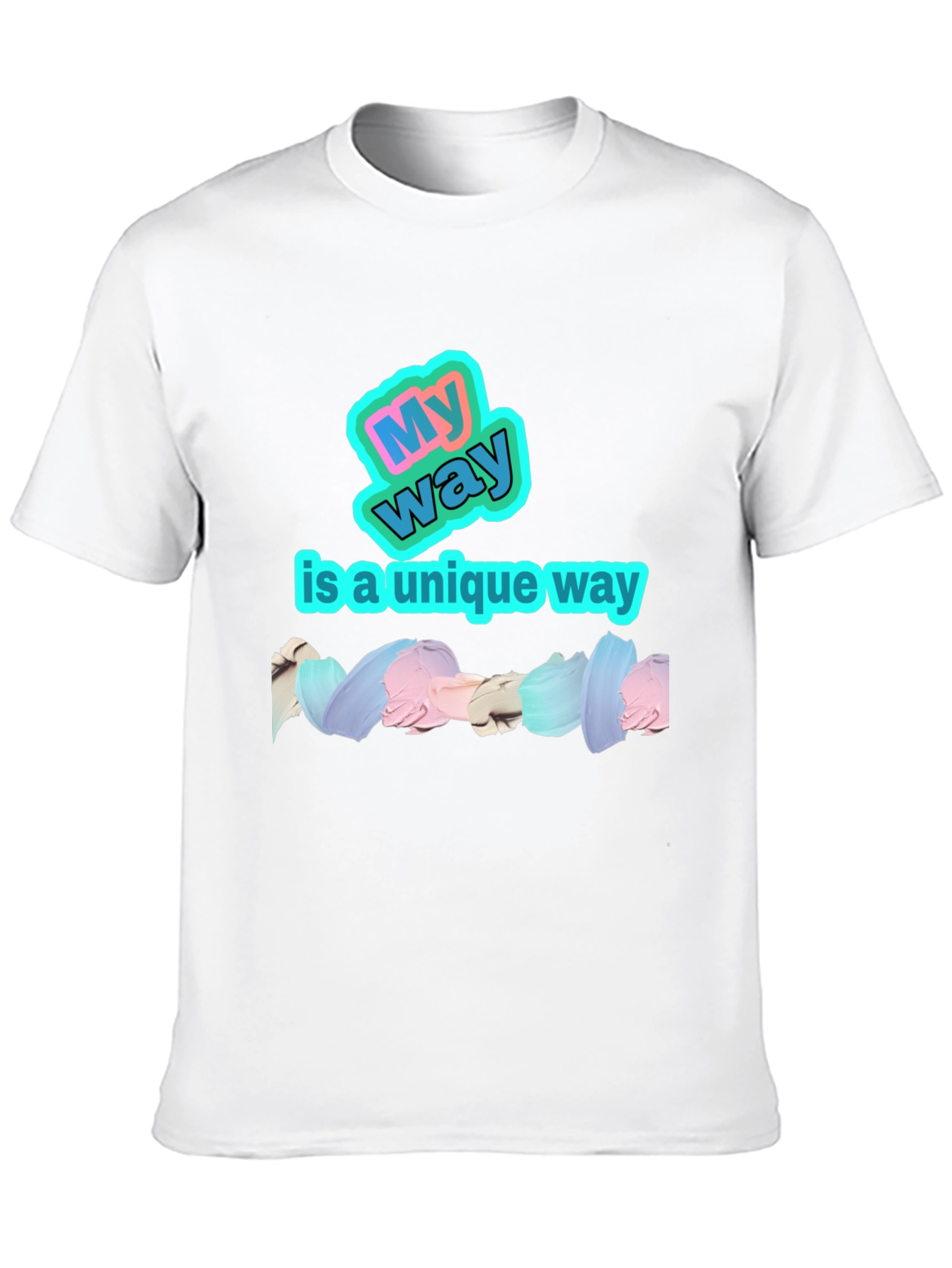 My Way Unique Black Graphic T-Shirt
