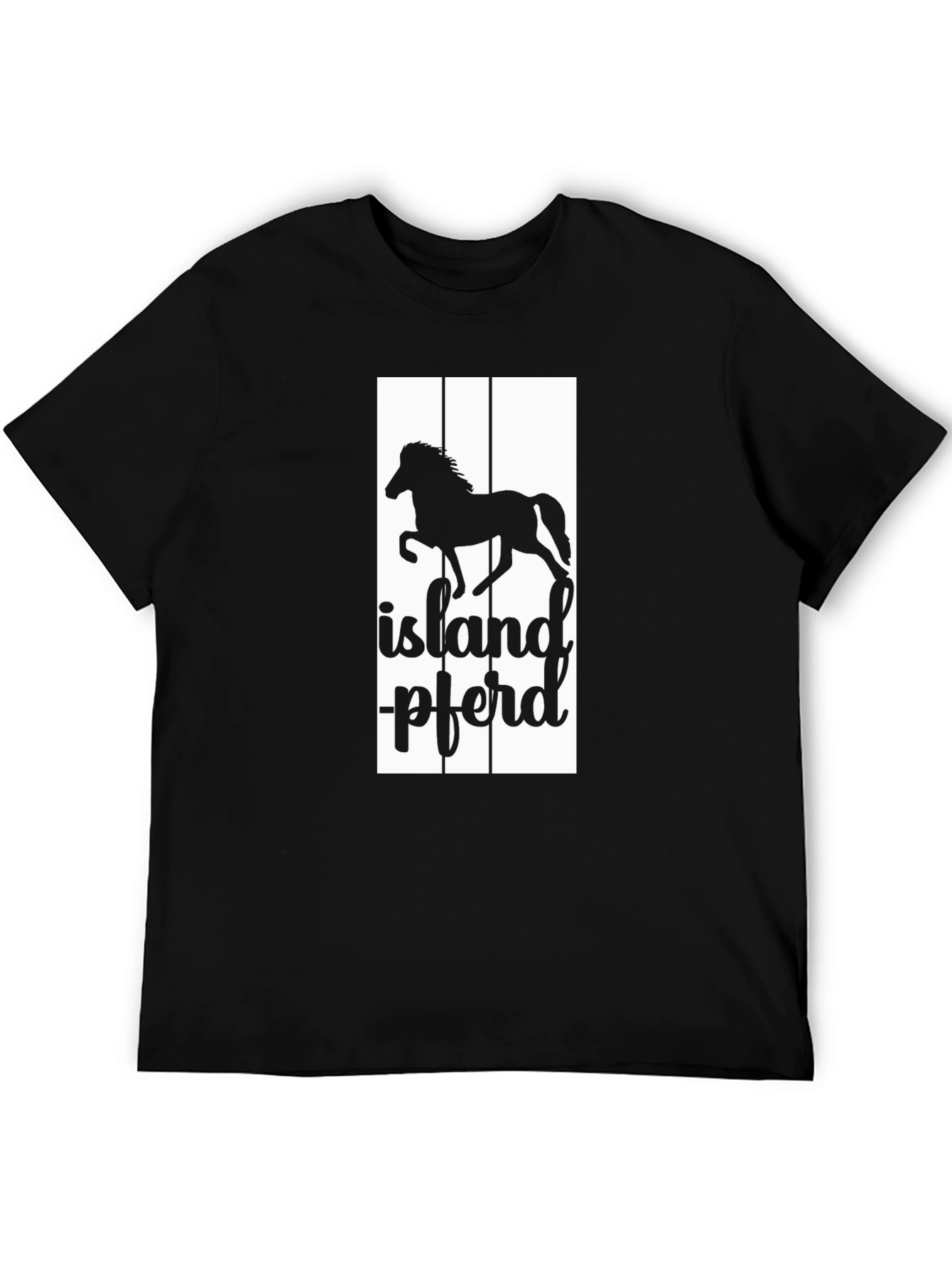 Icelandic Horse Black T-Shirt
