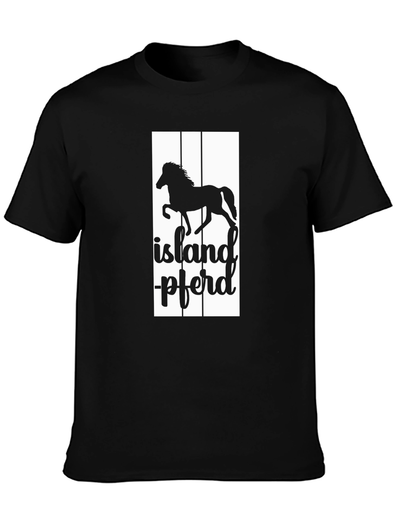 Icelandic Horse Black T-Shirt