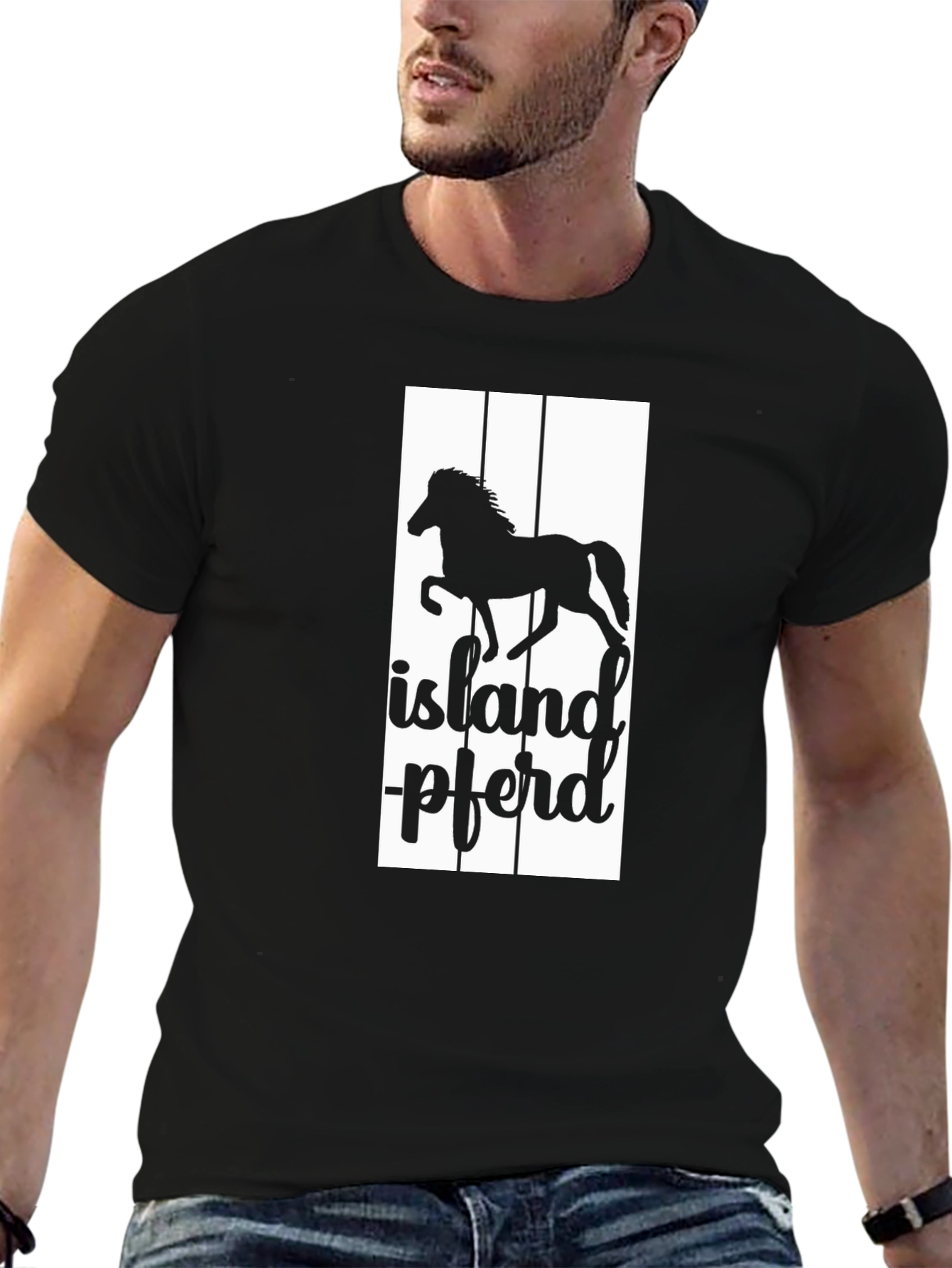 Icelandic Horse Black T-Shirt