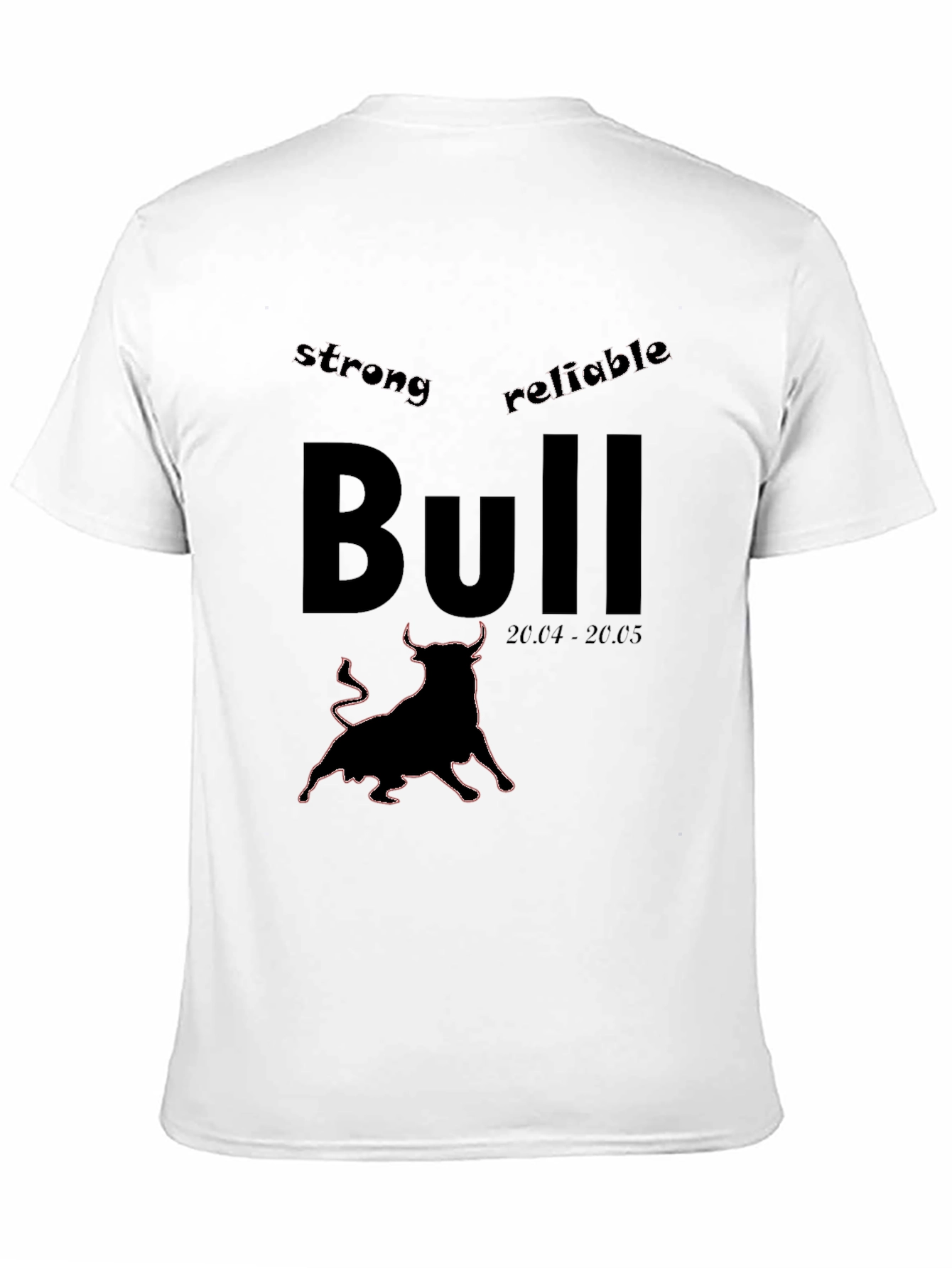 Bull Zodiac Black Graphic Tee - Strong & Reliable