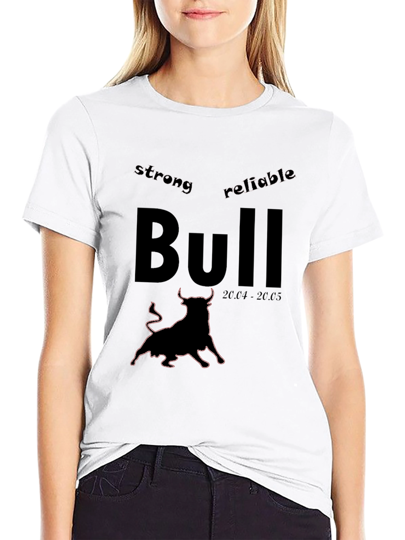 Bull Zodiac Black Graphic Tee - Strong & Reliable