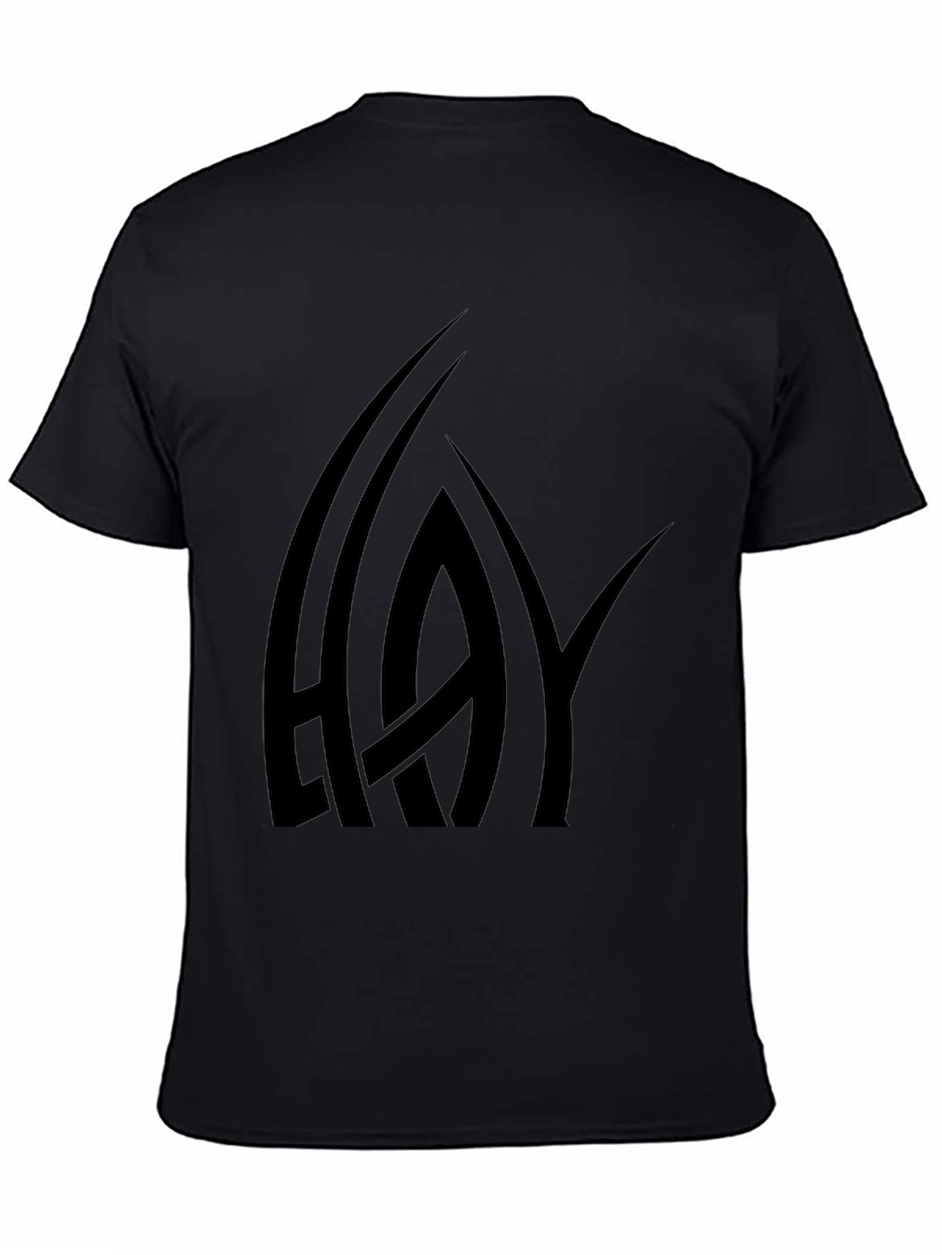 Black HAY Graphic Print T-Shirt