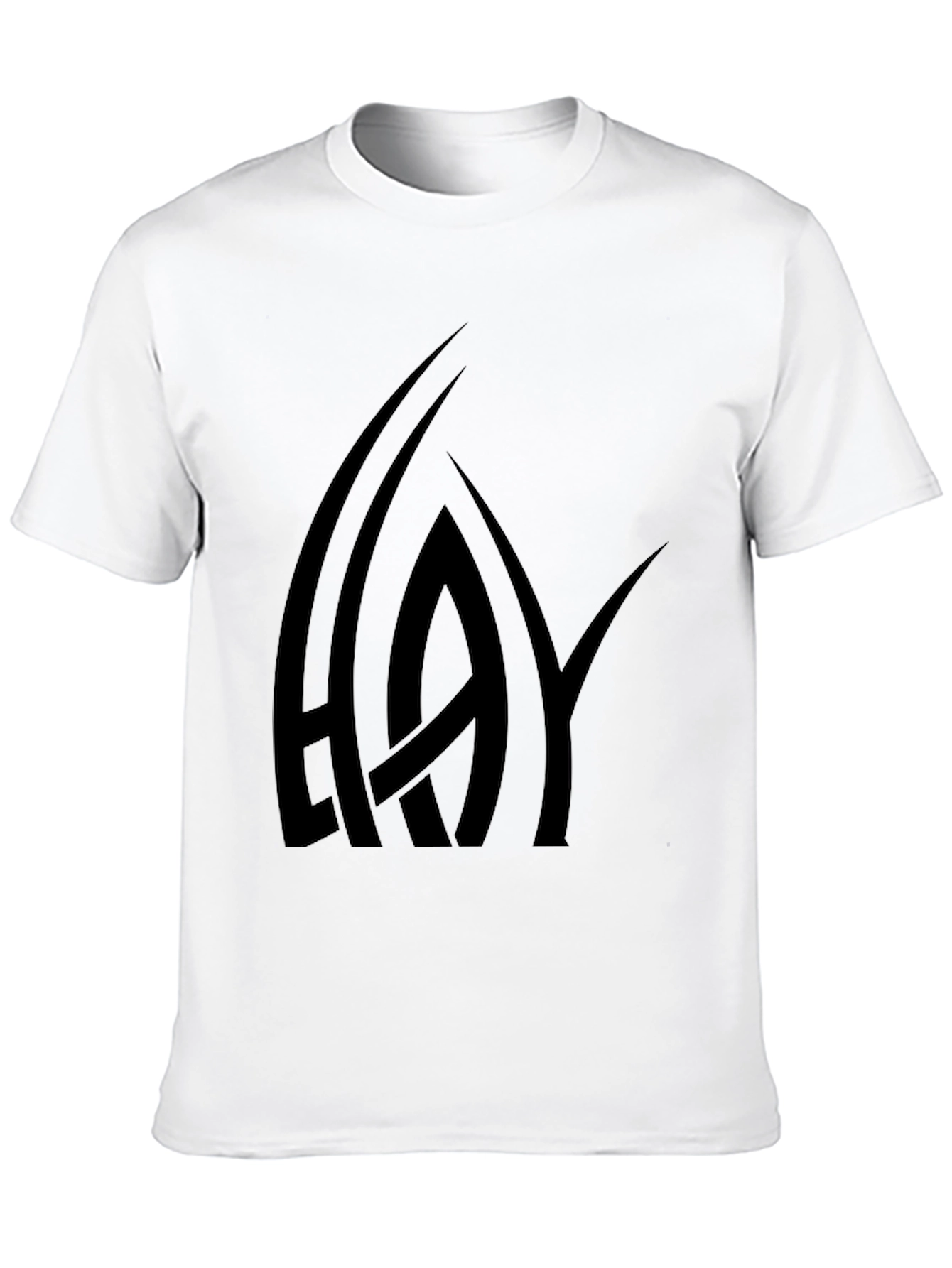 Black HAY Graphic Print T-Shirt