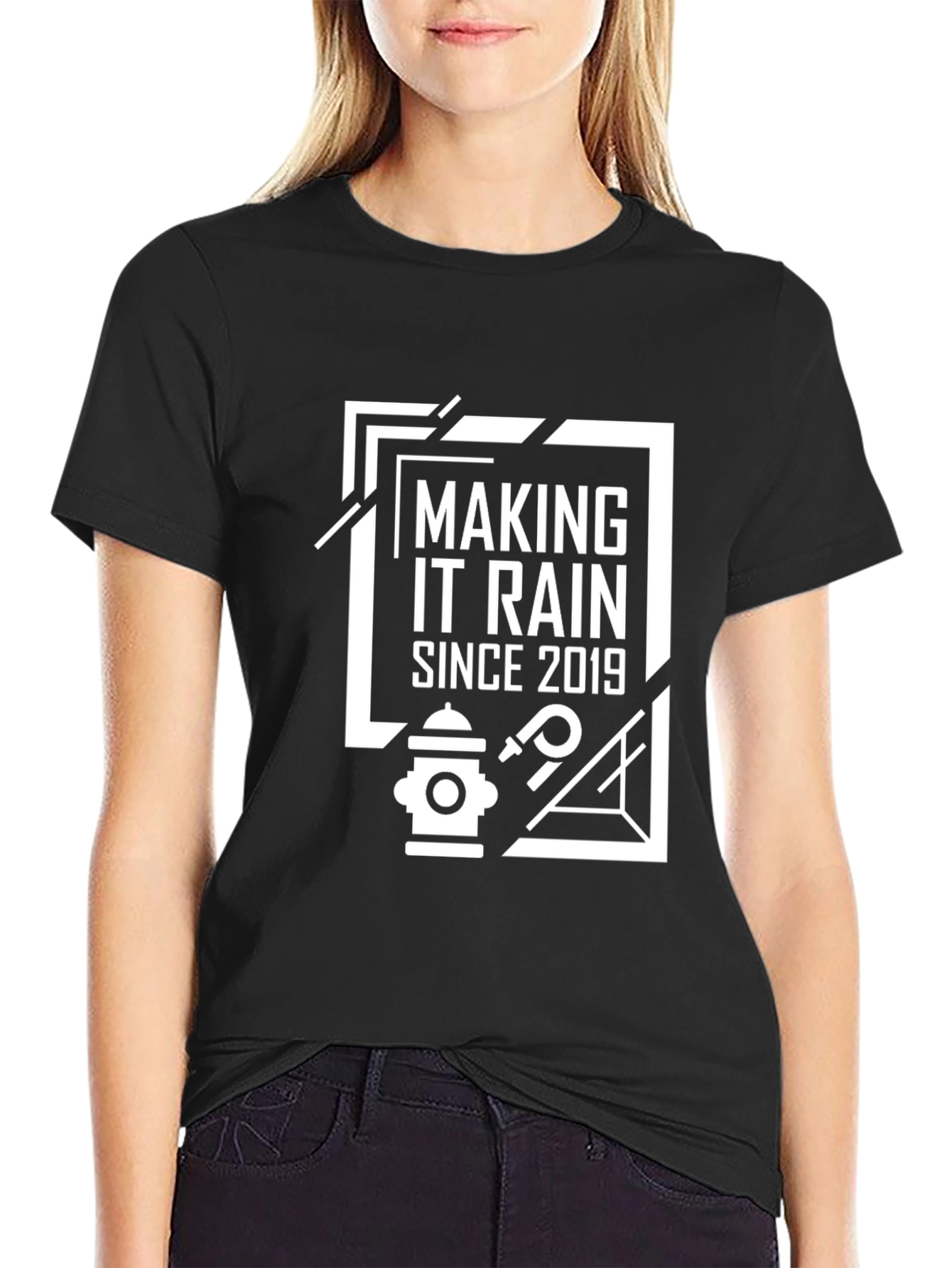 Making It Rain Since 2019 Black T-Shirt